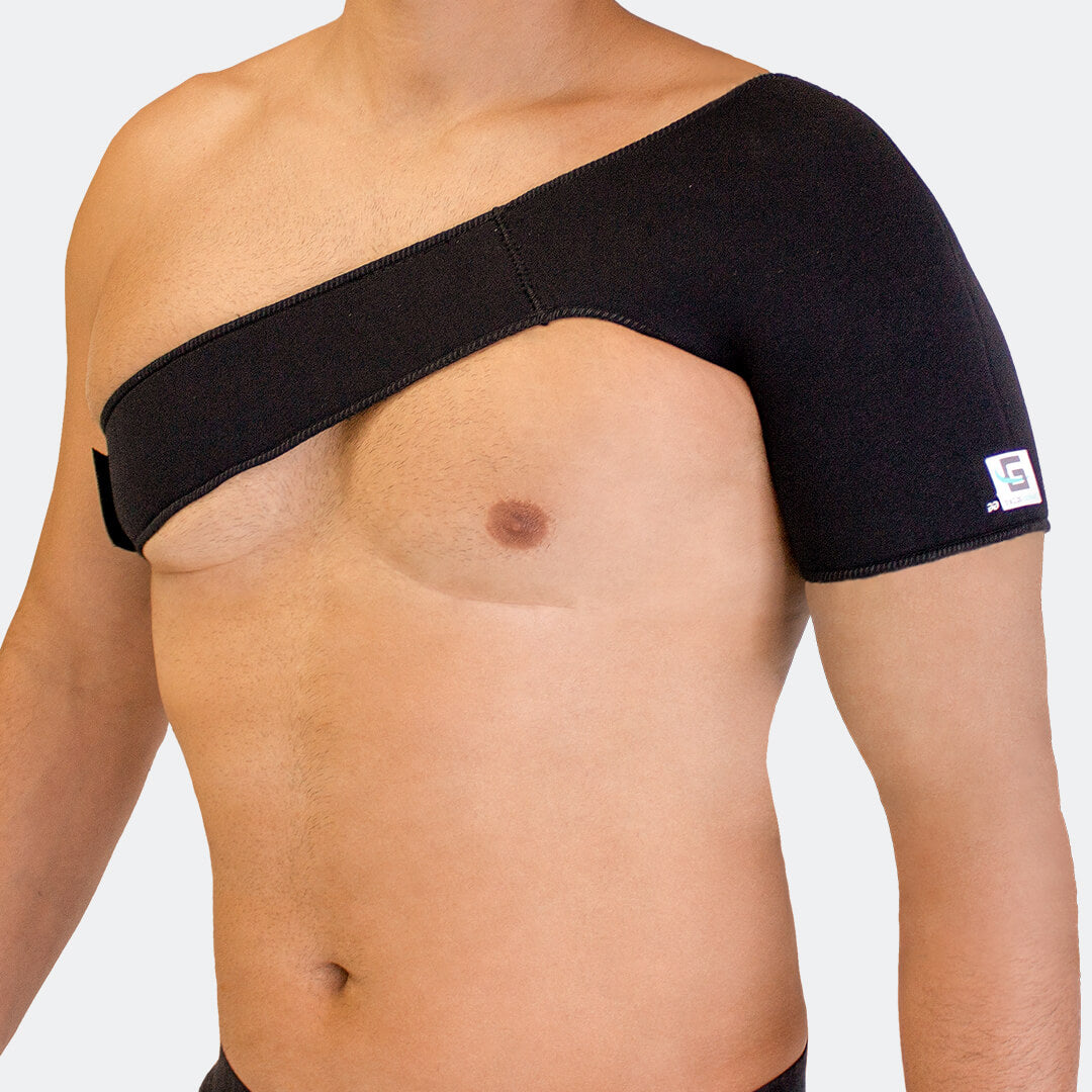 Suporte Para Ombro com Velcro Preta Chantal