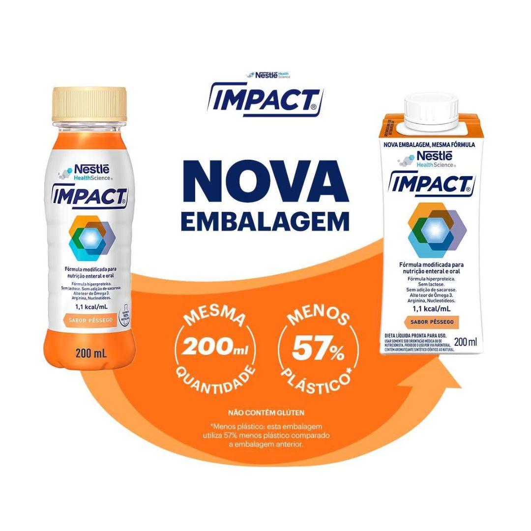 Impact 200ml Pêssego Nestle + E-book
