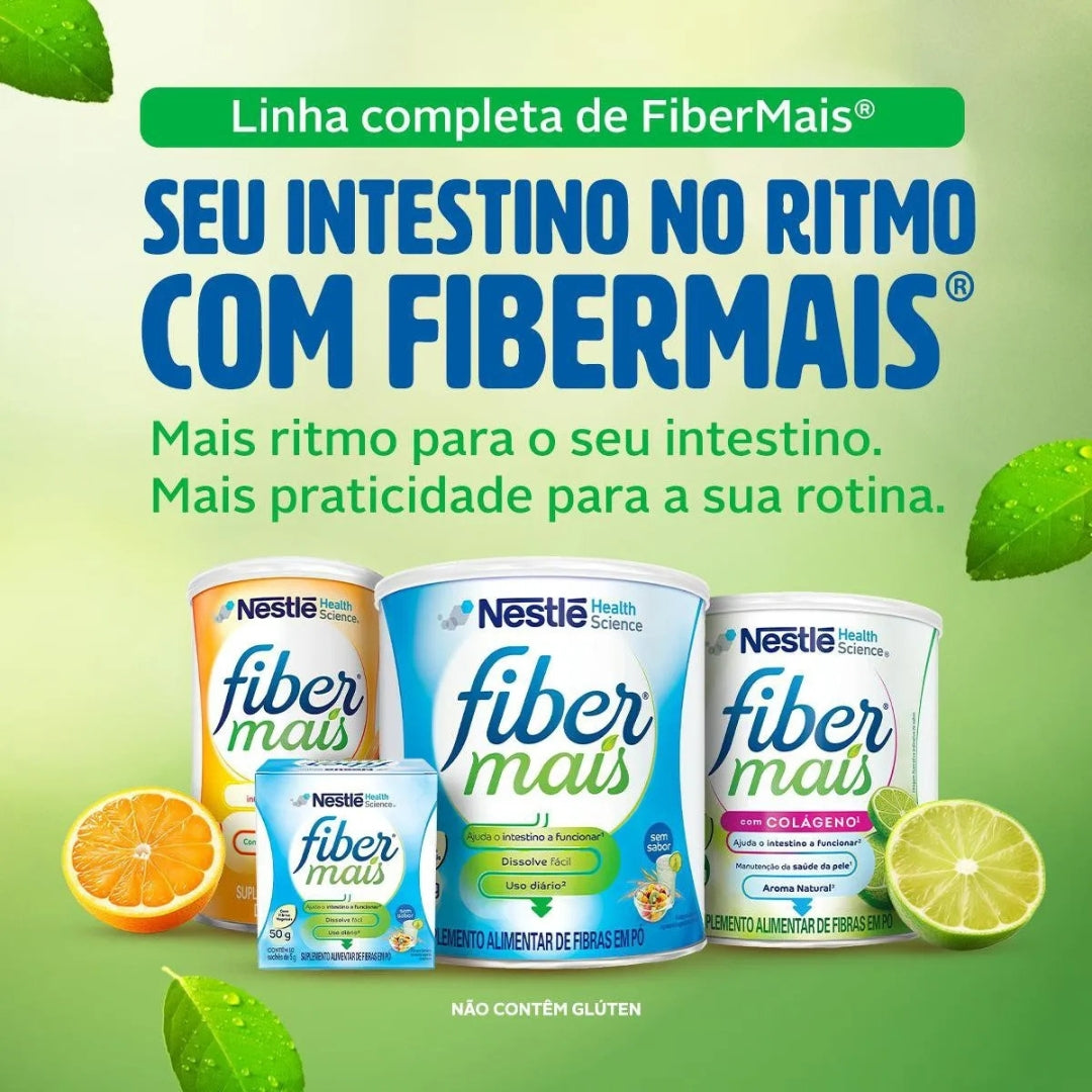 Suplemento Alimentar de Fibras Fibermais 260g Sem Sabor - Nestle + E-book