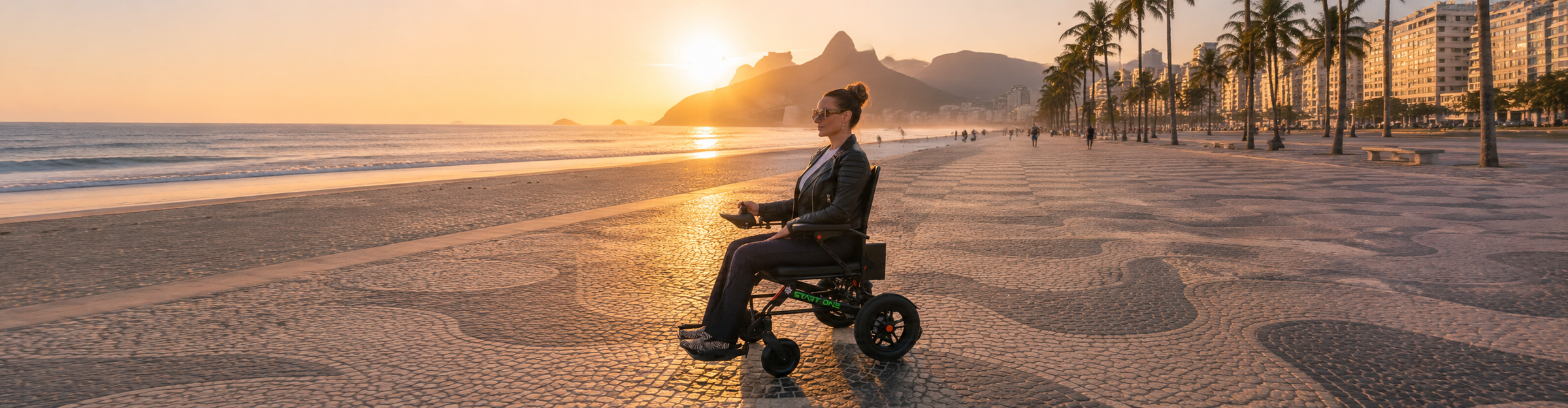 A cadeira motorizada que vai onde você for — inclusive nas alturas.