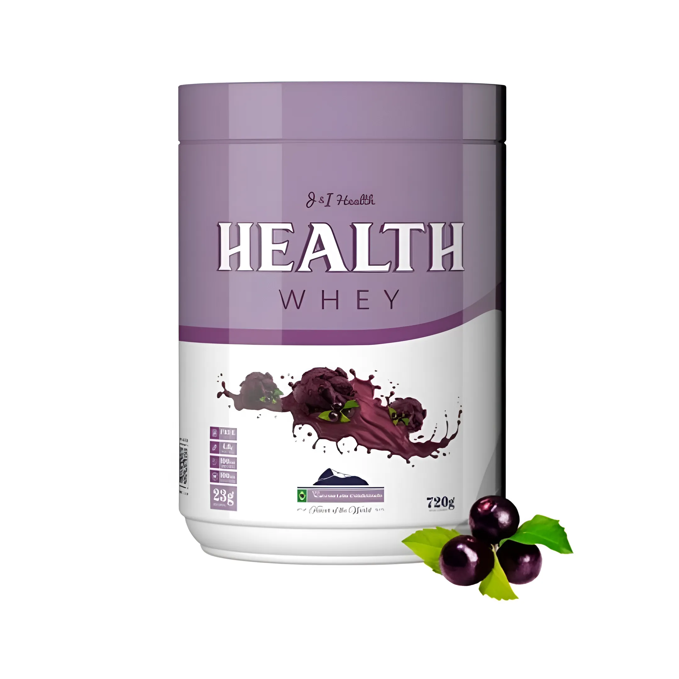 Health Whey Tripla Ação - Whey Protein + Creatina + Glutamina 720g
