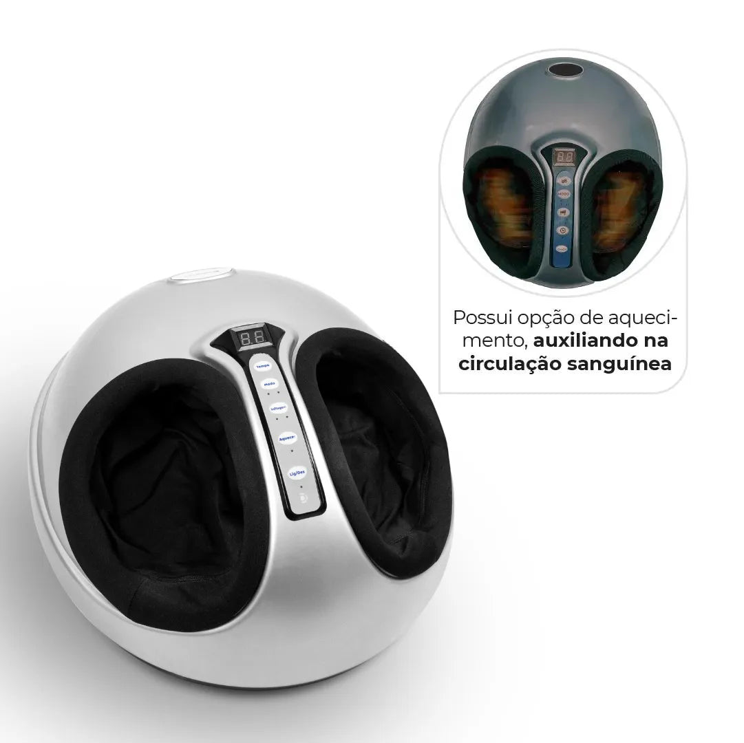 Massageador de Pés com Ação Terapêutica Shiatsu - Dellamed + E-book