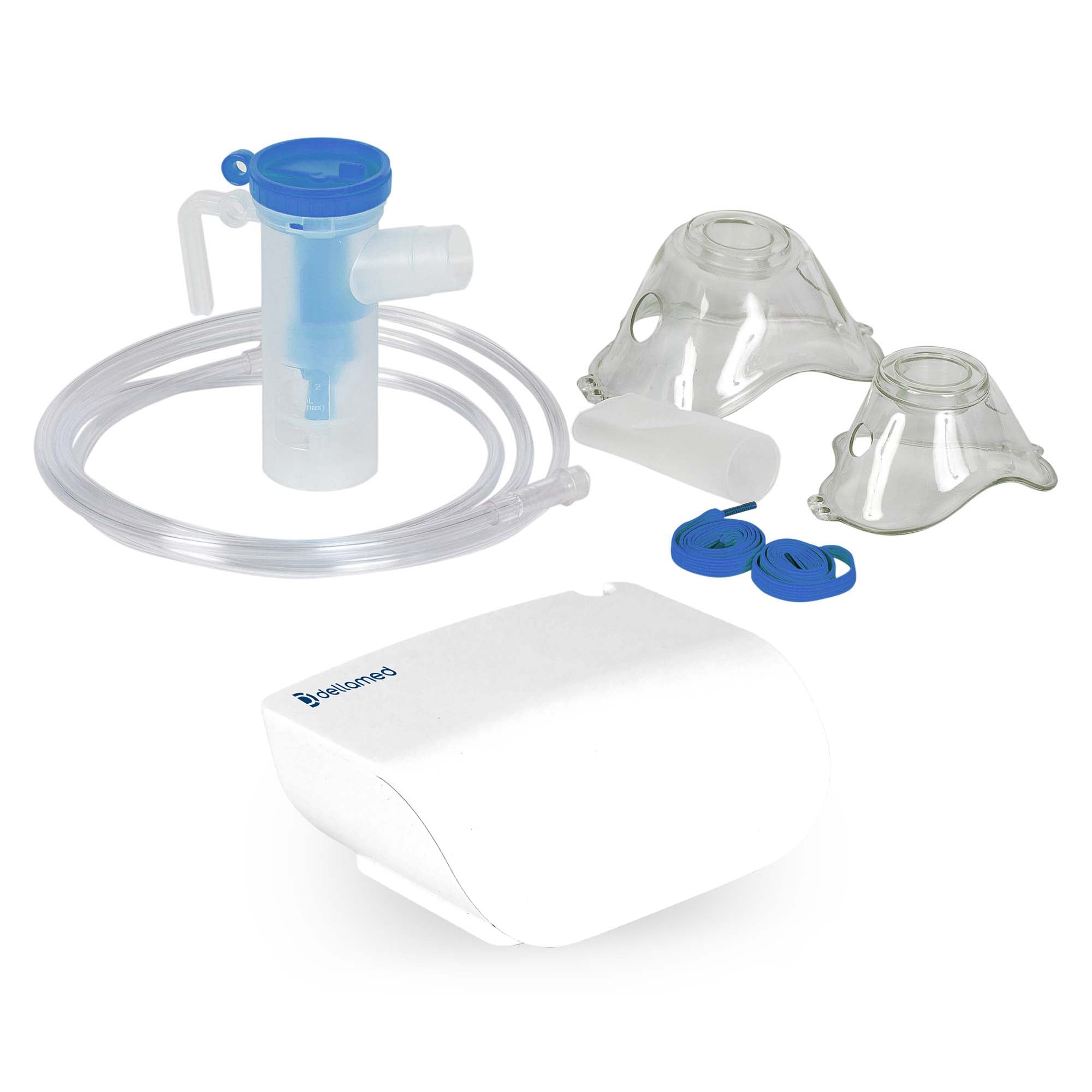 Nebulizador Inalador de Ar Comprimido Adulto e Infantil Dellamed & E-book