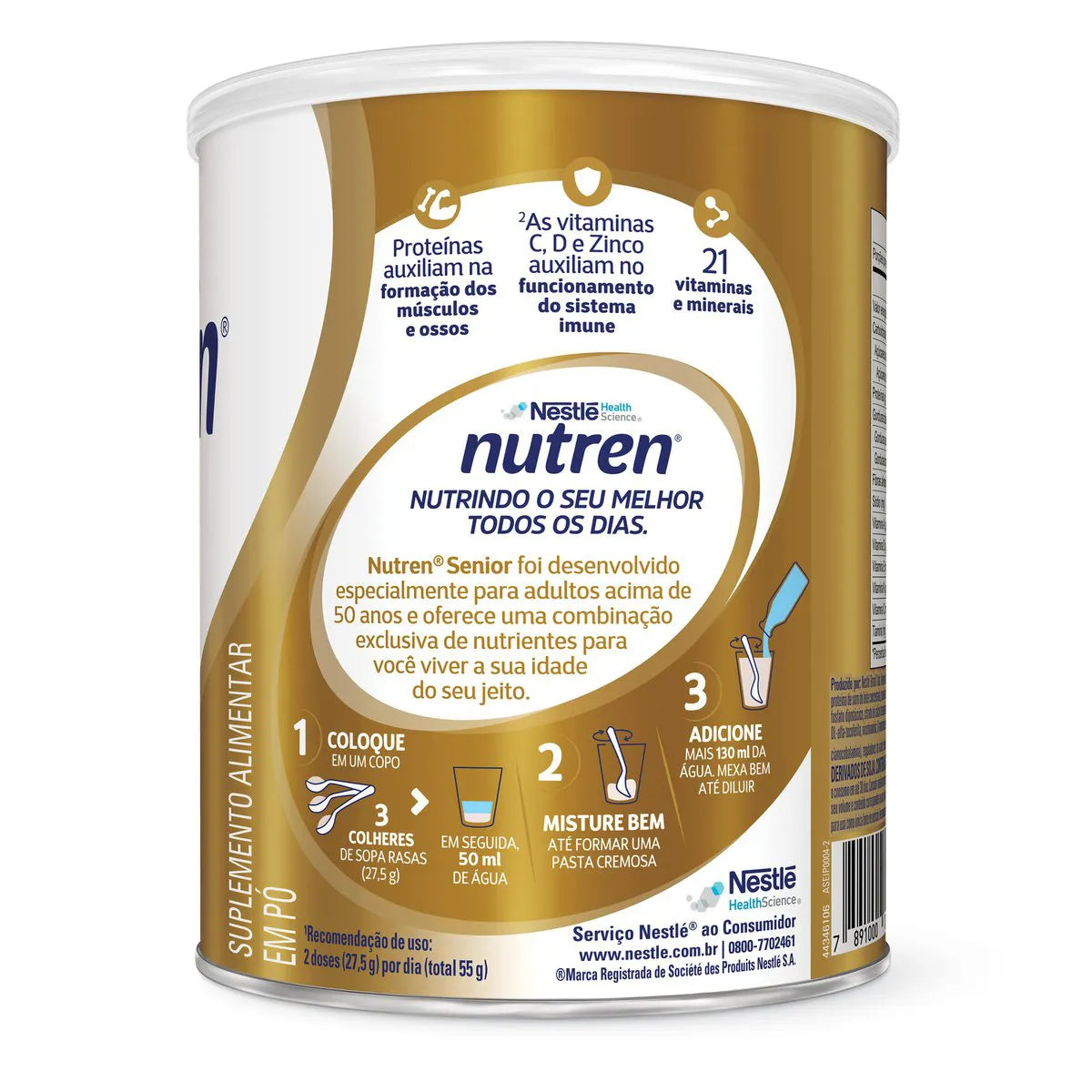Nutren Senior 370g S/ Sabor Nestle + E-book