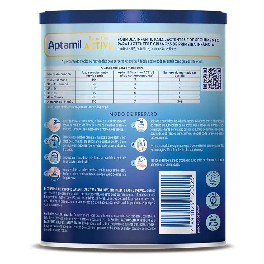 Aptamil Sensitive Active 800g Danone & E-book
