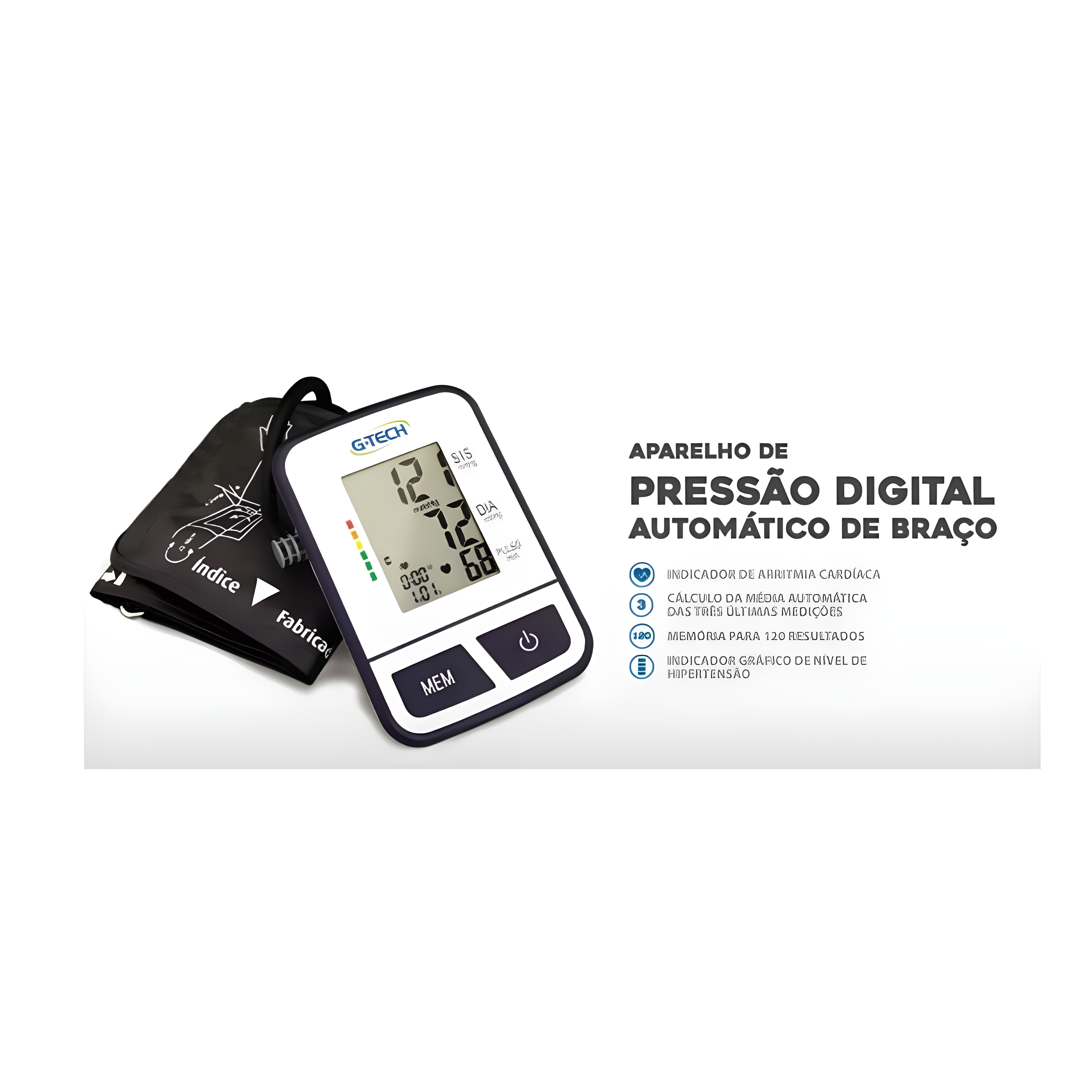 Aparelho de Pressão Automático de Braço BSP11 G-Tech