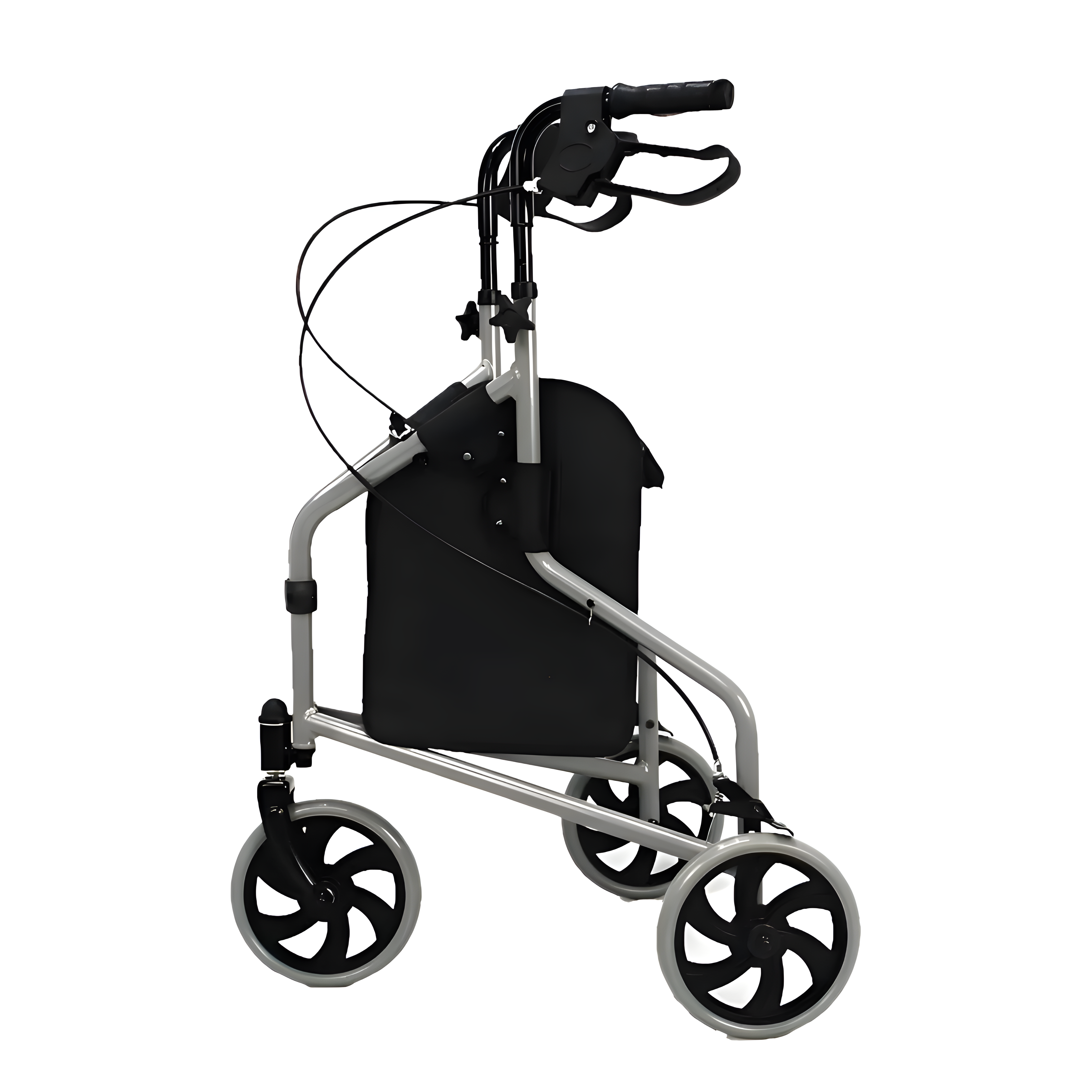 Andador 3 Rodas em Alumínio Evolution com Porta-Objetos e sem Cesto Praxis