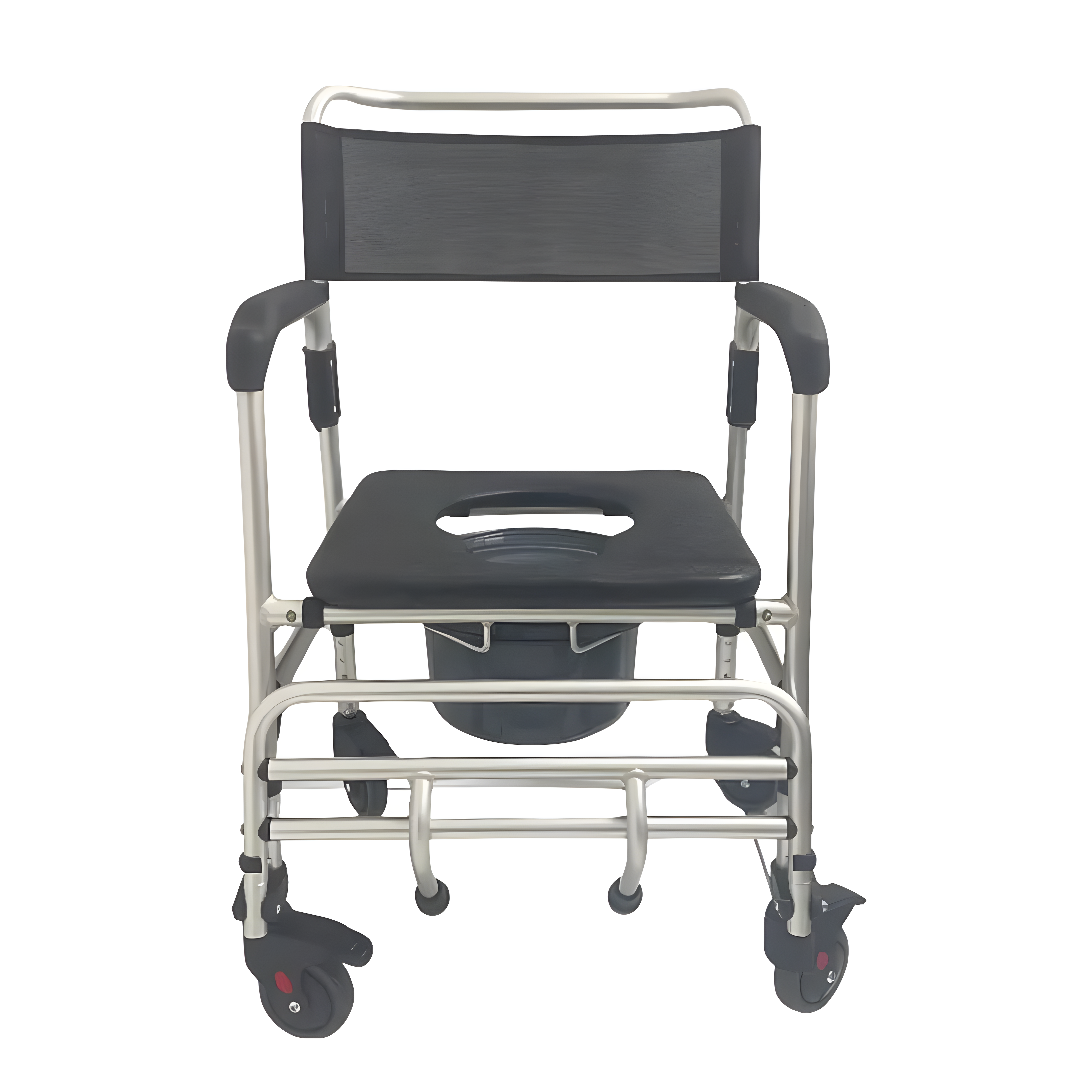 Cadeira de Banho Higiênica em Alumínio até 140kg c/ Coletor B100 - Supermedy