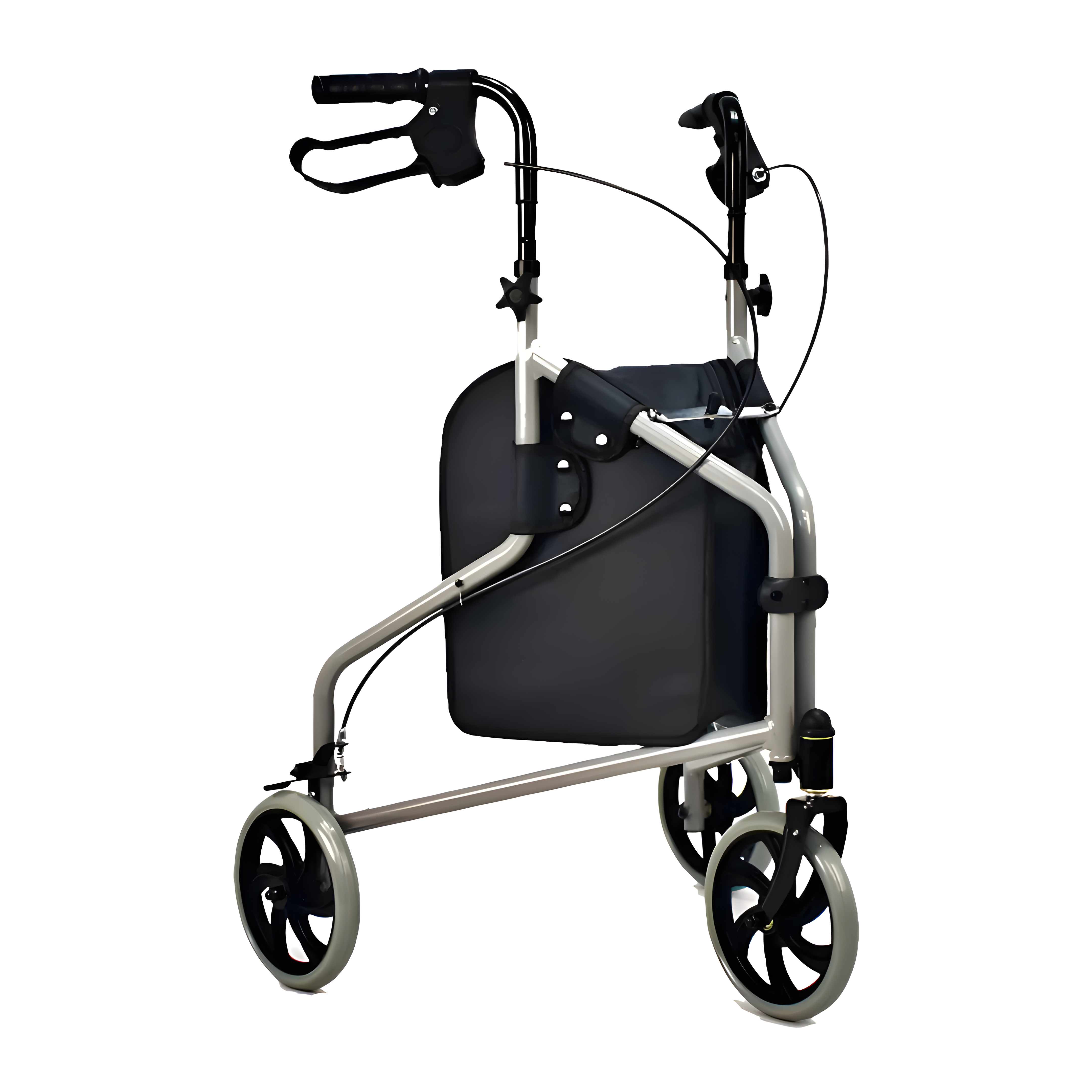 Andador 3 Rodas em Alumínio Evolution com Porta-Objetos e sem Cesto Praxis