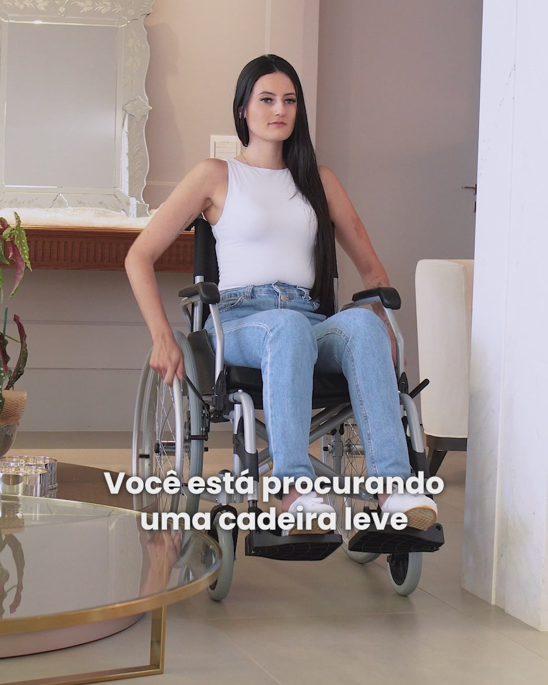 Cadeira de Rodas em Aluminio Dobravel Modelo D600 Dellamed – Casa