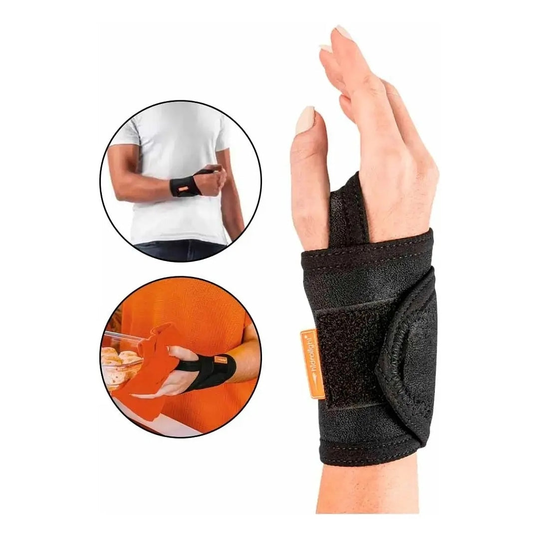 Munhequeira Ajustável de Neoprene com Polegar para Punho - Hidrolight