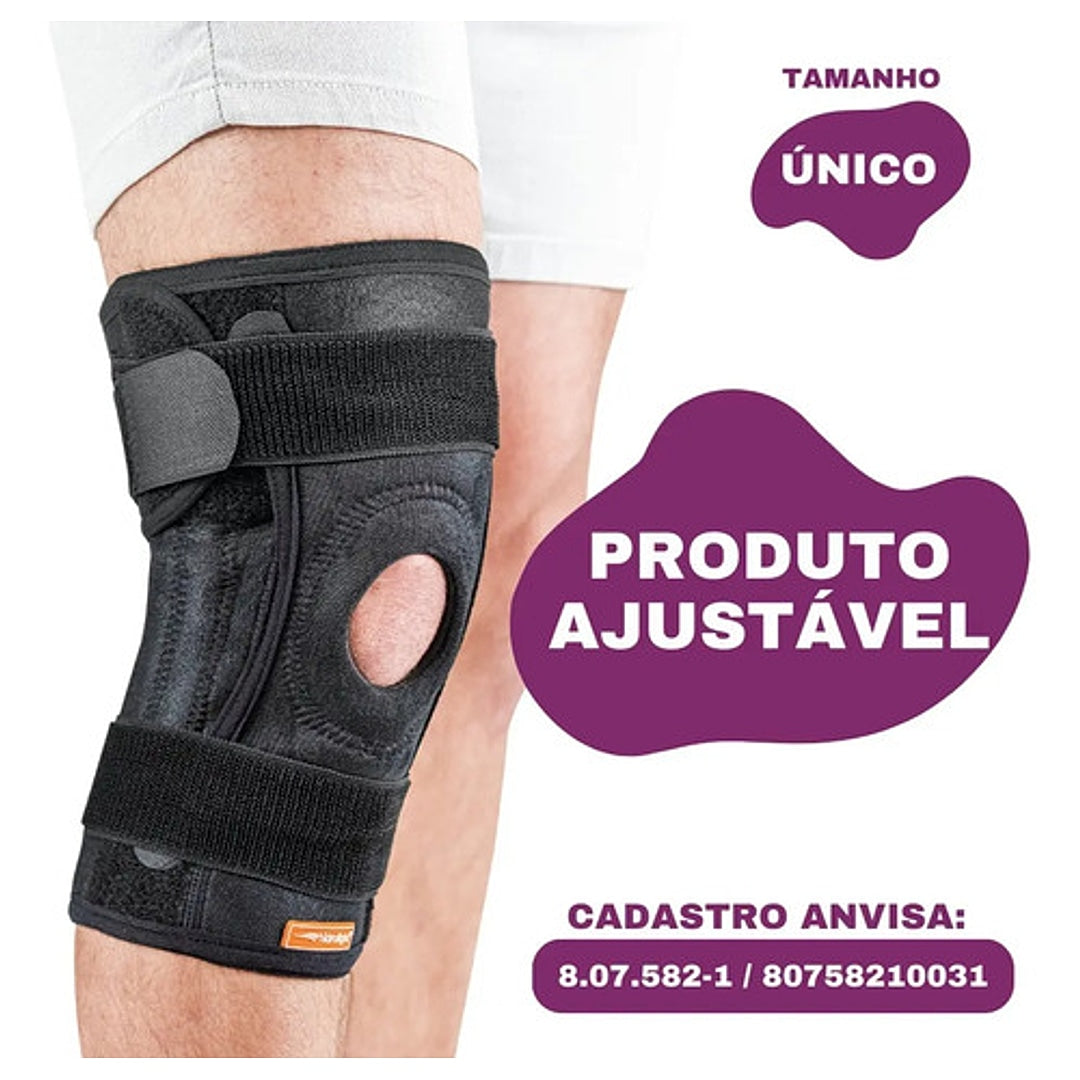 Joelheira Ortopédica Relieve Ajustável - Tamanho Extra Grande