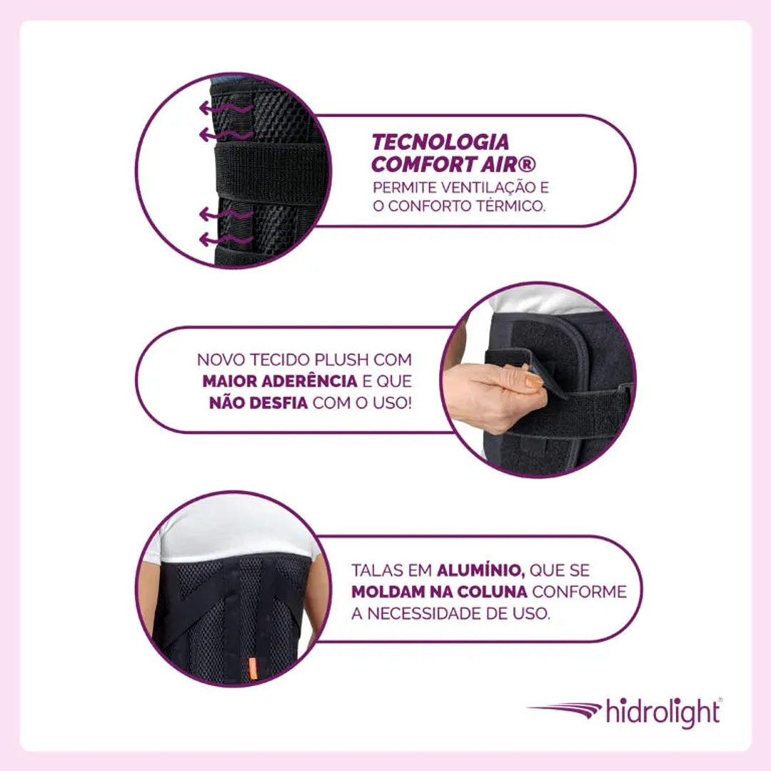 Colete Elástico Ortopédico Putti Max Baixo - Hidrolight
