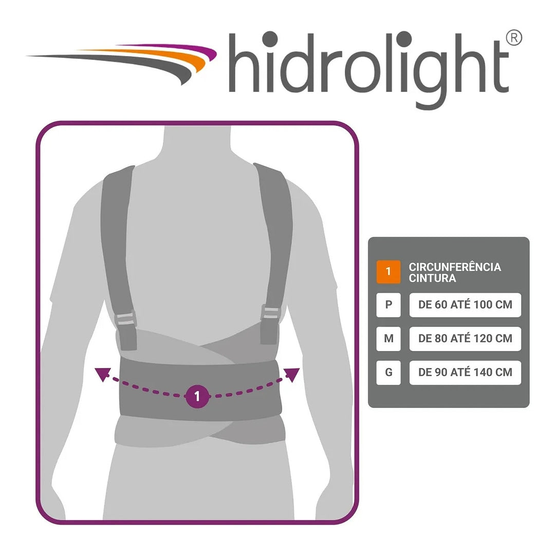 Cinta Ergonômica com Suspensório - Hidrolight