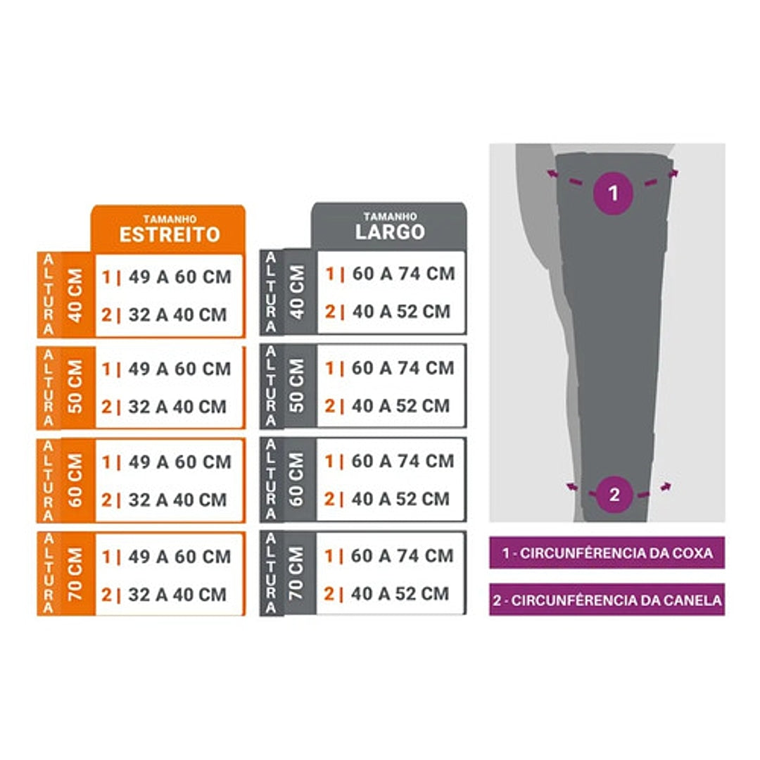 Imobilizador de Joelho Basic Largo - Hidrolight