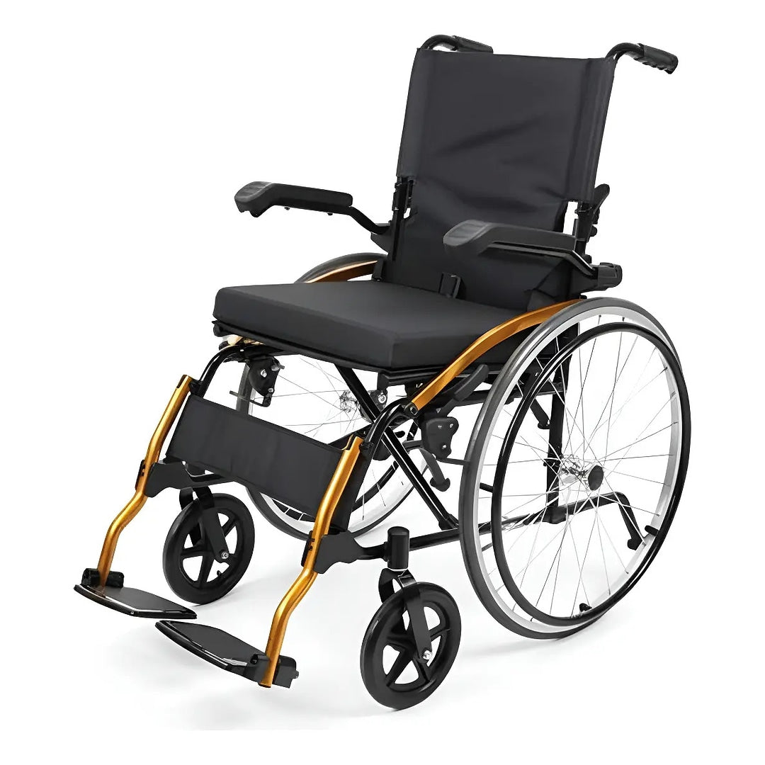 Cadeira de Rodas em Alumínio Dobrável Modelo D600 POP - Dellamed - 44cm