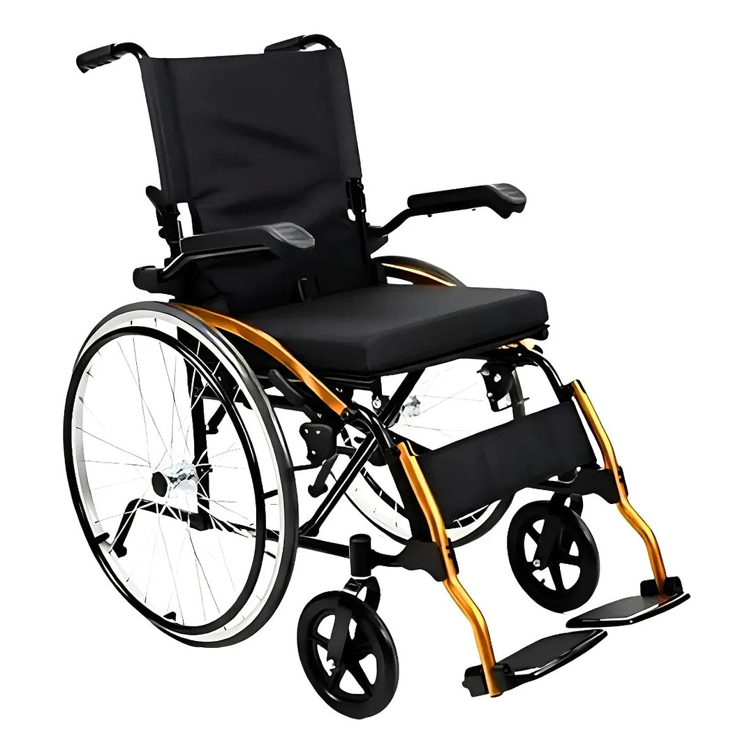 Cadeira de Rodas em Alumínio Dobrável Modelo D600 POP - Dellamed - 44cm