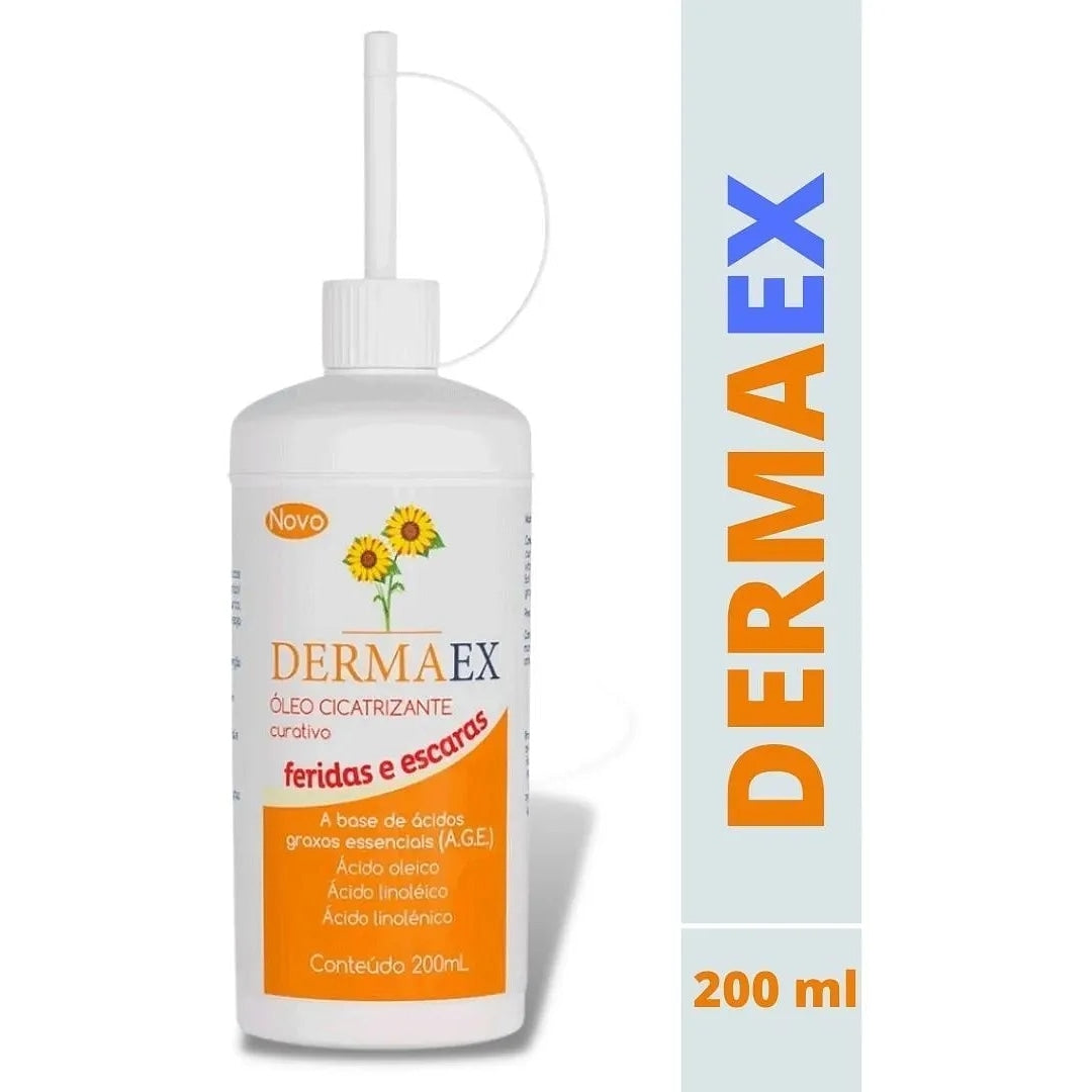 DermaEx Óleo Cicatrizante Curativo 200ml Nutriex + E-book