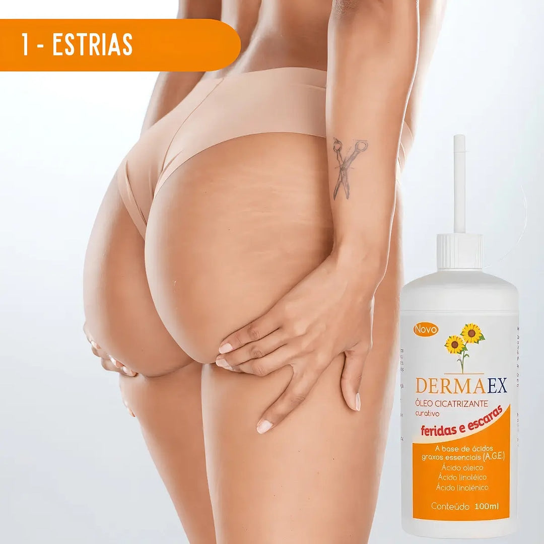 DermaEx - Óleo Cicatrizante Curativo 100ml Nutriex + E-book