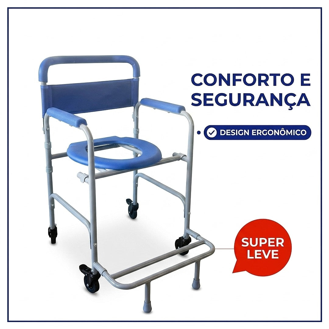 Cadeira de Banho Basic Slim Supermedy - Segurança e Conforto no Banho