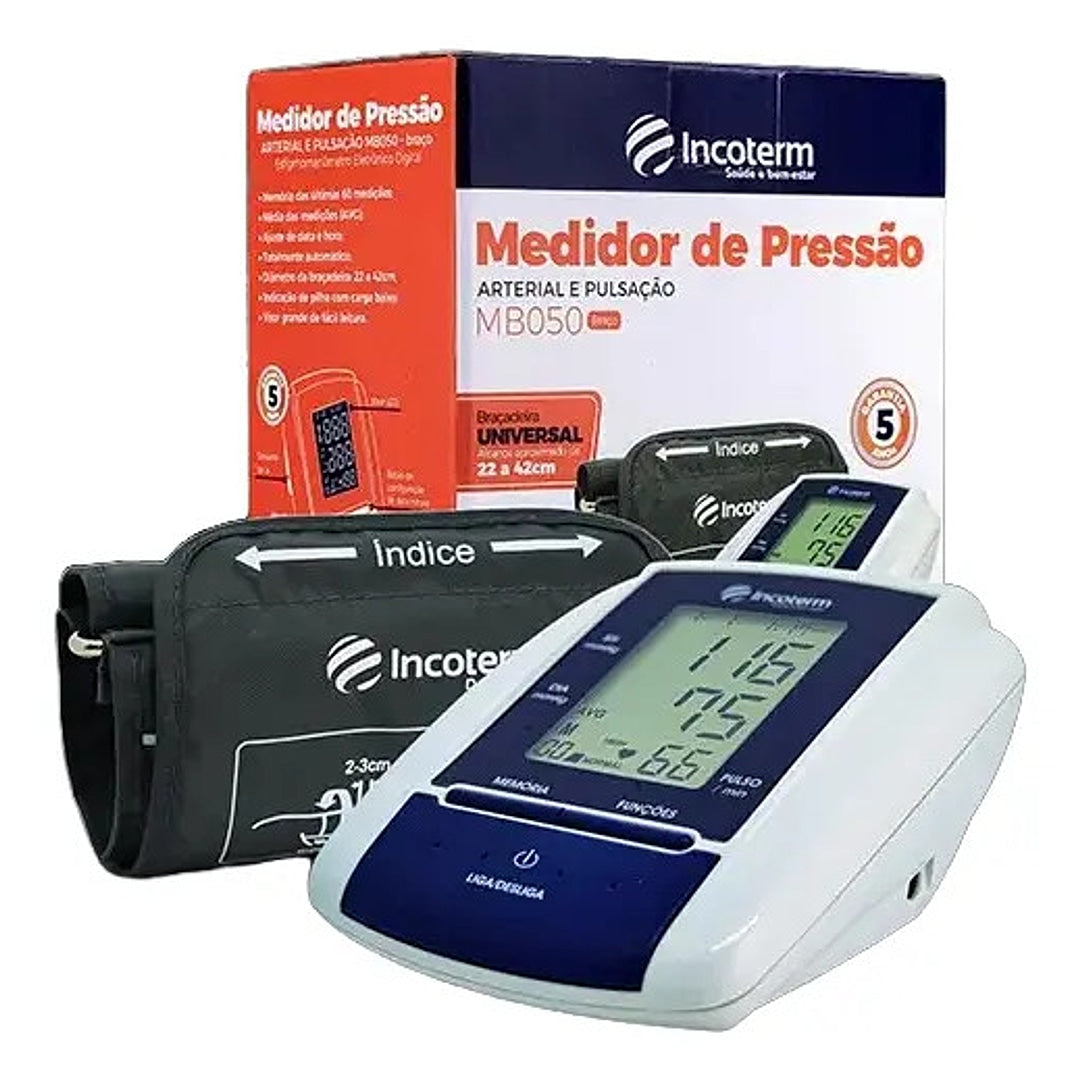 Aparelho de Pressão Digital de Braço Incoterm MB050 + E-book