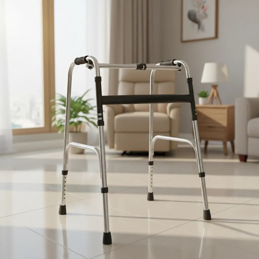 Andador 2 Barras Articulado 120Kg MED120 - Live Well