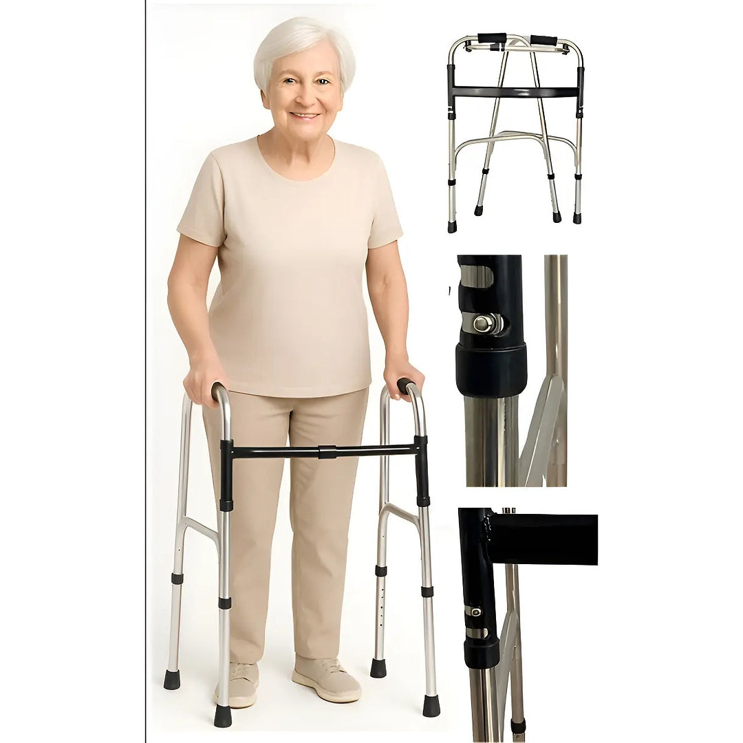 Andador 2 Barras Articulado 120Kg MED120 - Live Well