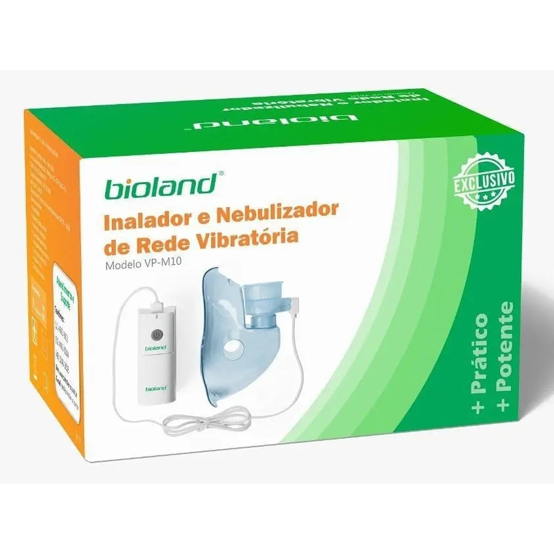 Inalador Nebulizador Portátil Mesh VP-M10 Bioland + E-book