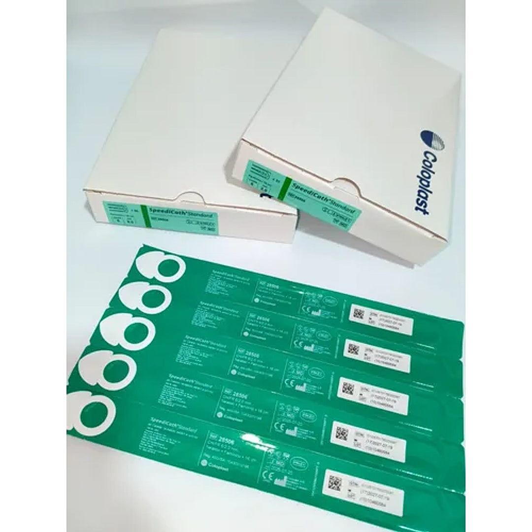 Cateter Feminino Standard Speedicath - Coloplast - Tamanhos 10 e 12 + E-book