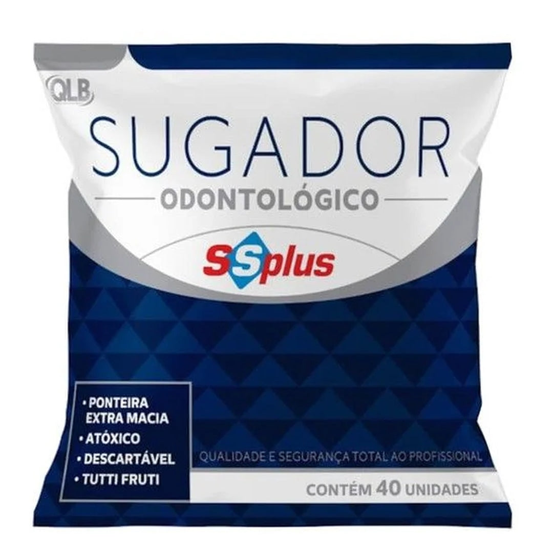 Sugador Endodôntico C/40Un (Dreno de Sucção) - Ssplus + E-book