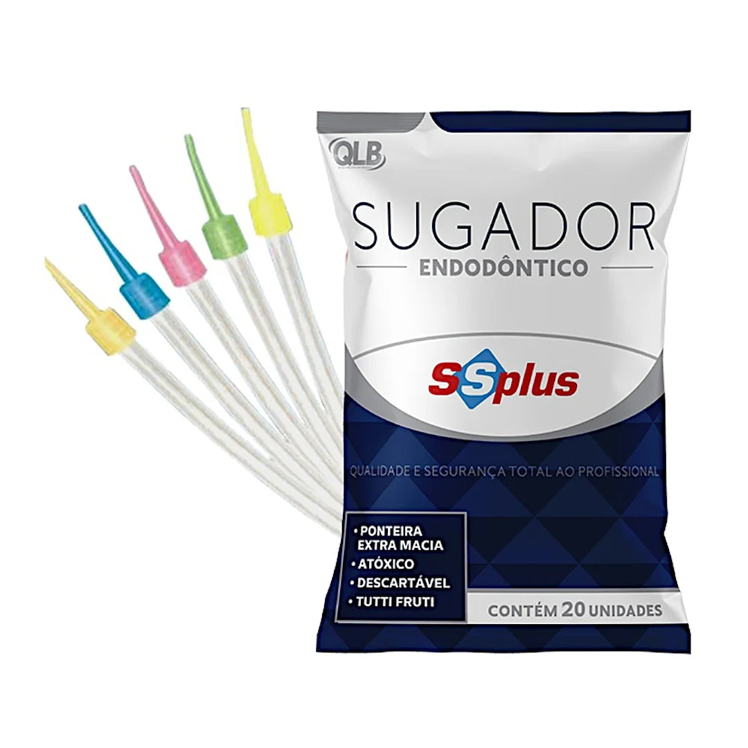 Sugador Endodôntico C/40Un (Dreno de Sucção) - Ssplus + E-book