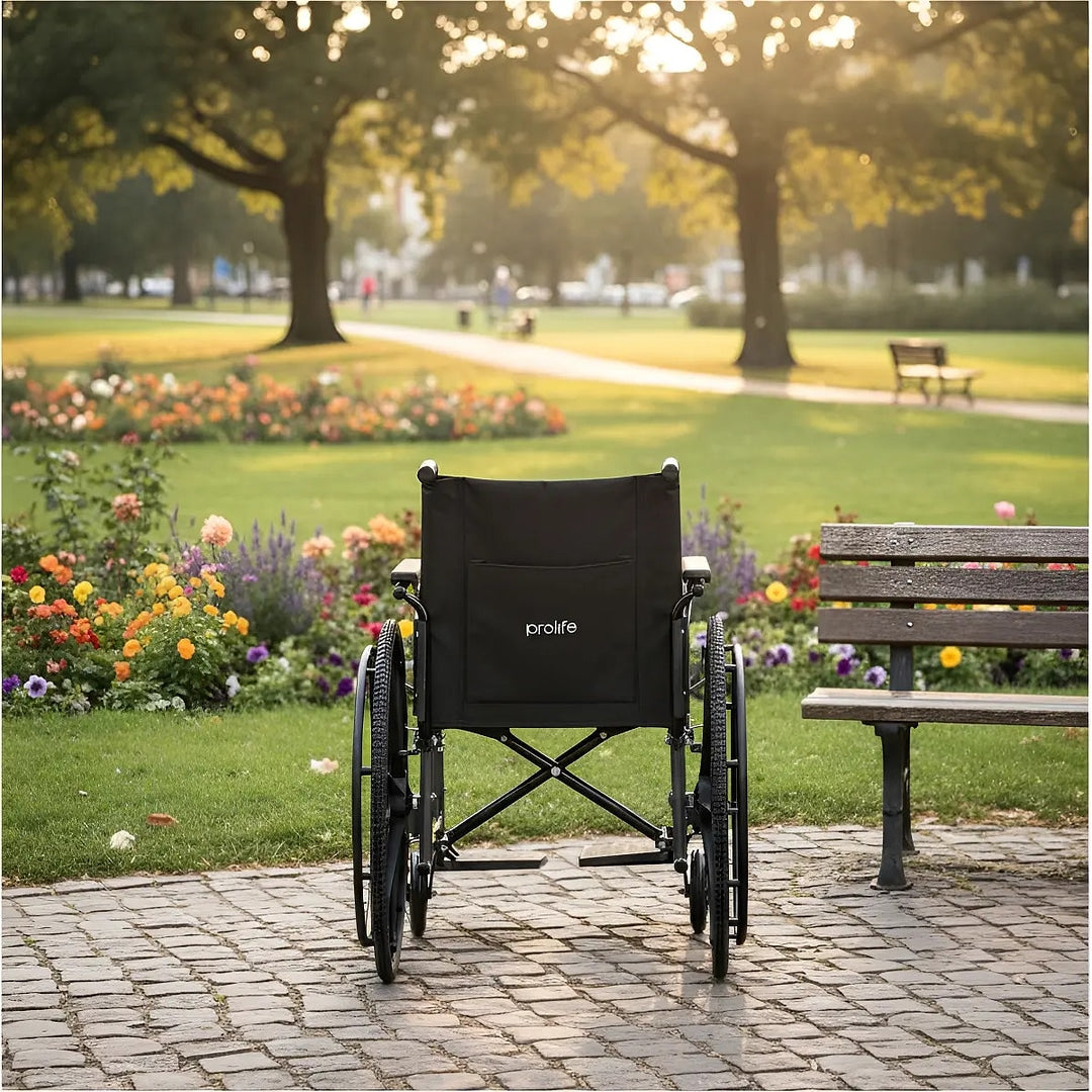 Cadeira De Rodas Obeso Dobrável Plus - 52cm 130kg Manual - Prolife (1010118)