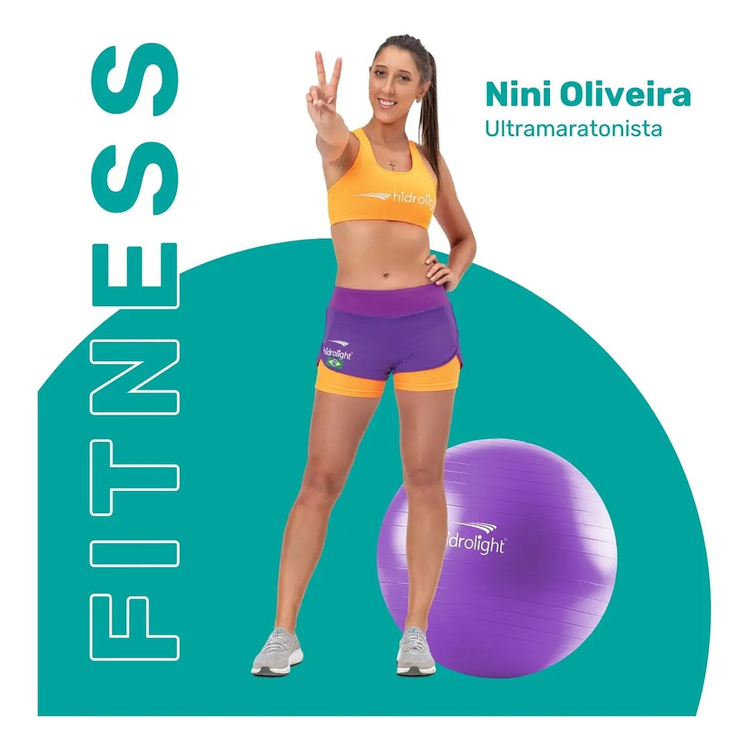 Bola de Exercícios Roxa 65 cm - Hidrolight - Pilates, Yoga e Fisioterapia