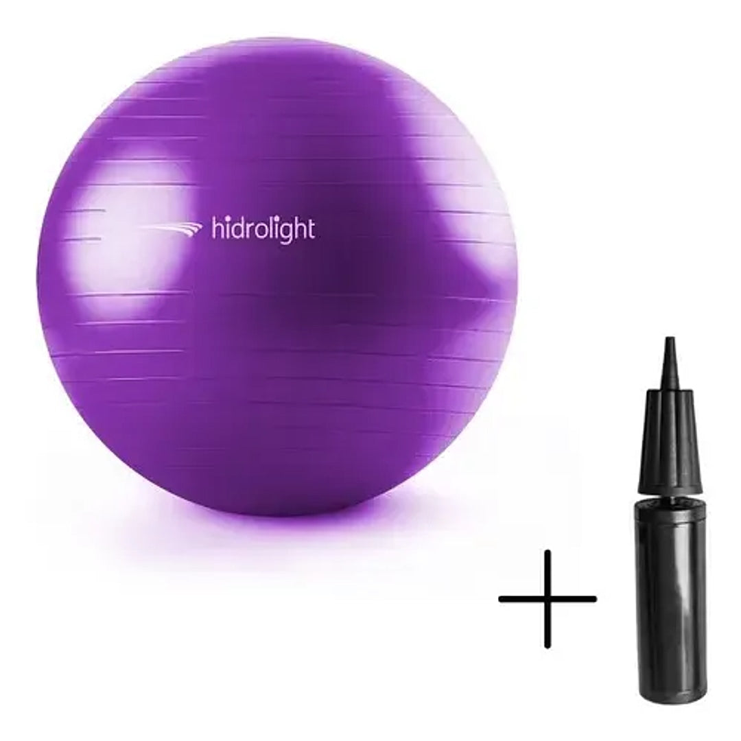 Bola de Exercícios Roxa 65 cm - Hidrolight - Pilates, Yoga e Fisioterapia