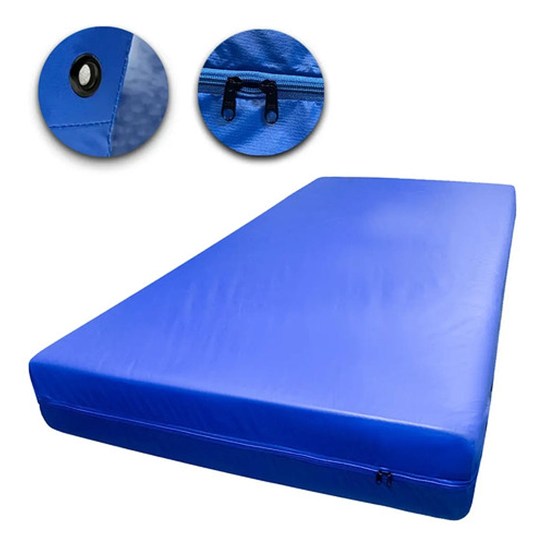 Capa P/ Col Com Ziper 0,88 X 1,88 X 0,12 Cm Azul Royal Central Alerg