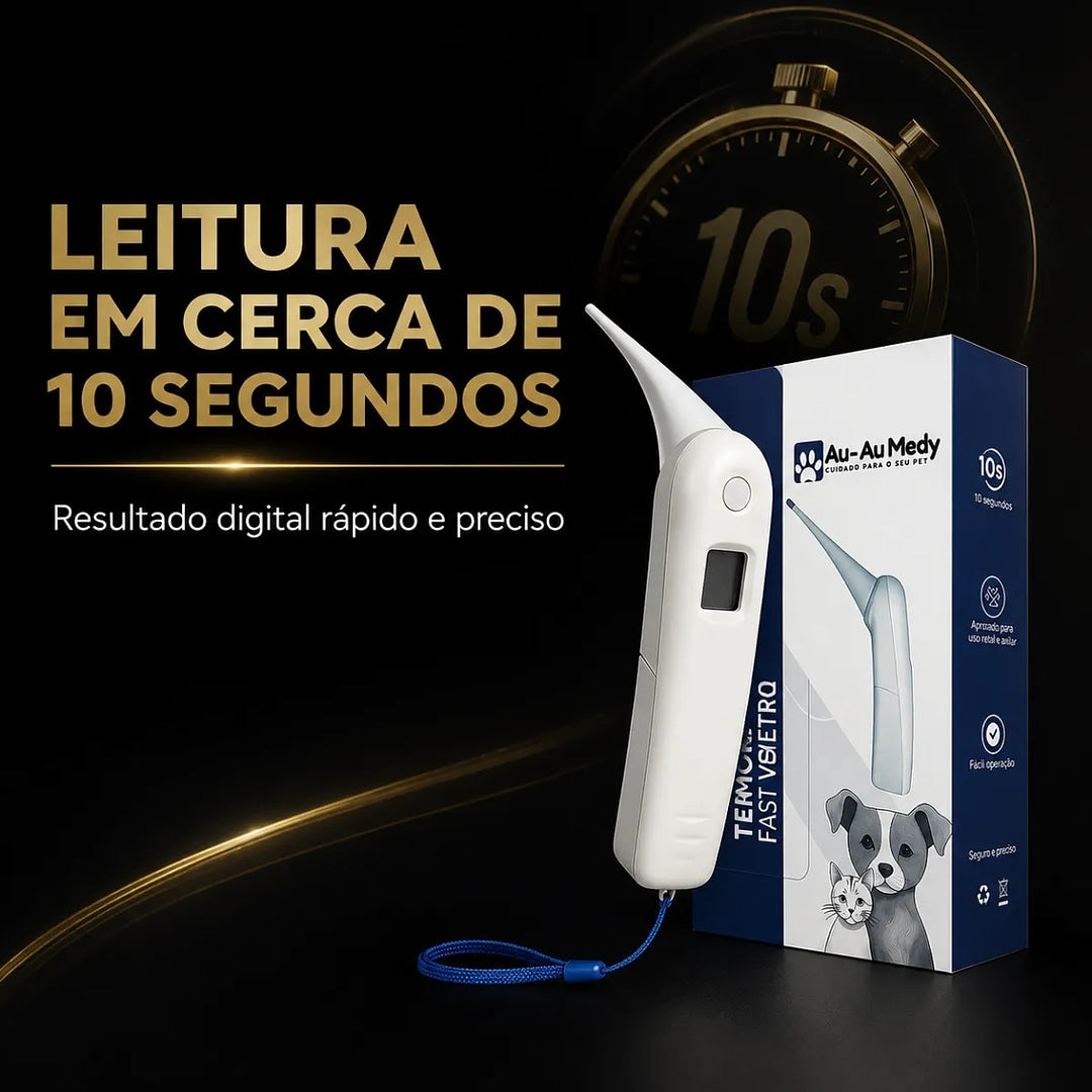 Termômetro Digital Veterinário - Fastvet Au-au Medy - Supermedy