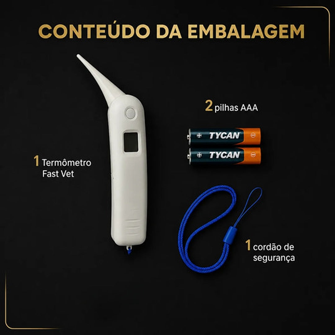 Termômetro Digital Veterinário - Fastvet Au-au Medy - Supermedy
