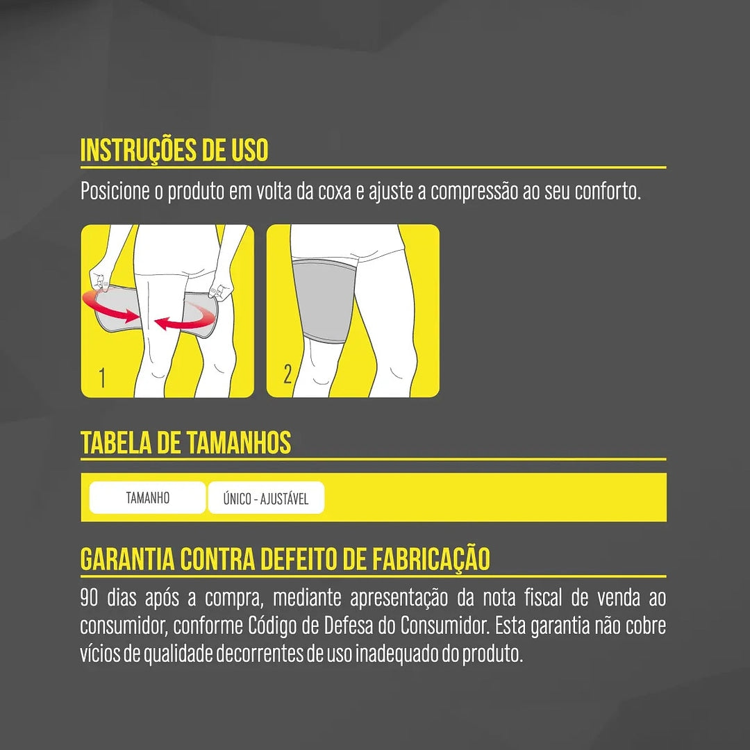 Coxal Ajustável Ortopédico de Neoprene - Kestal - Tamanho Único