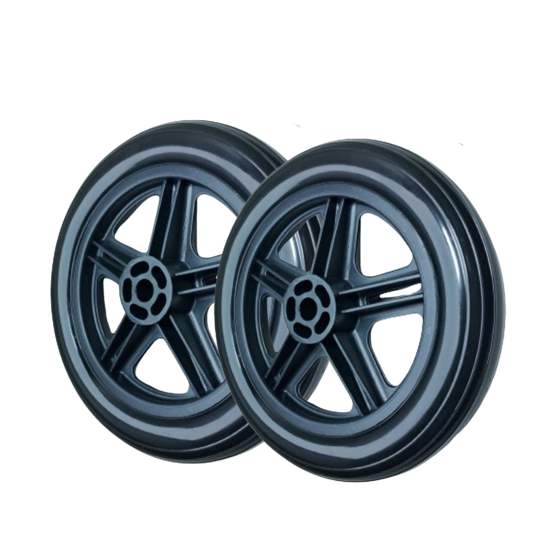 Roda 6 sem Rolamento com Pneu Preto Universal para Cadeira de Rodas - Prolife