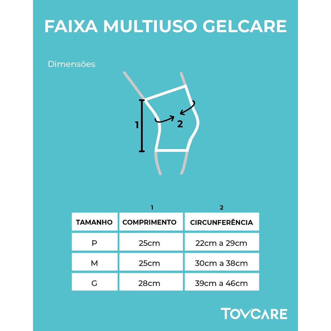 Faixa Multiuso Gelcare Térmica - M - Tovcare