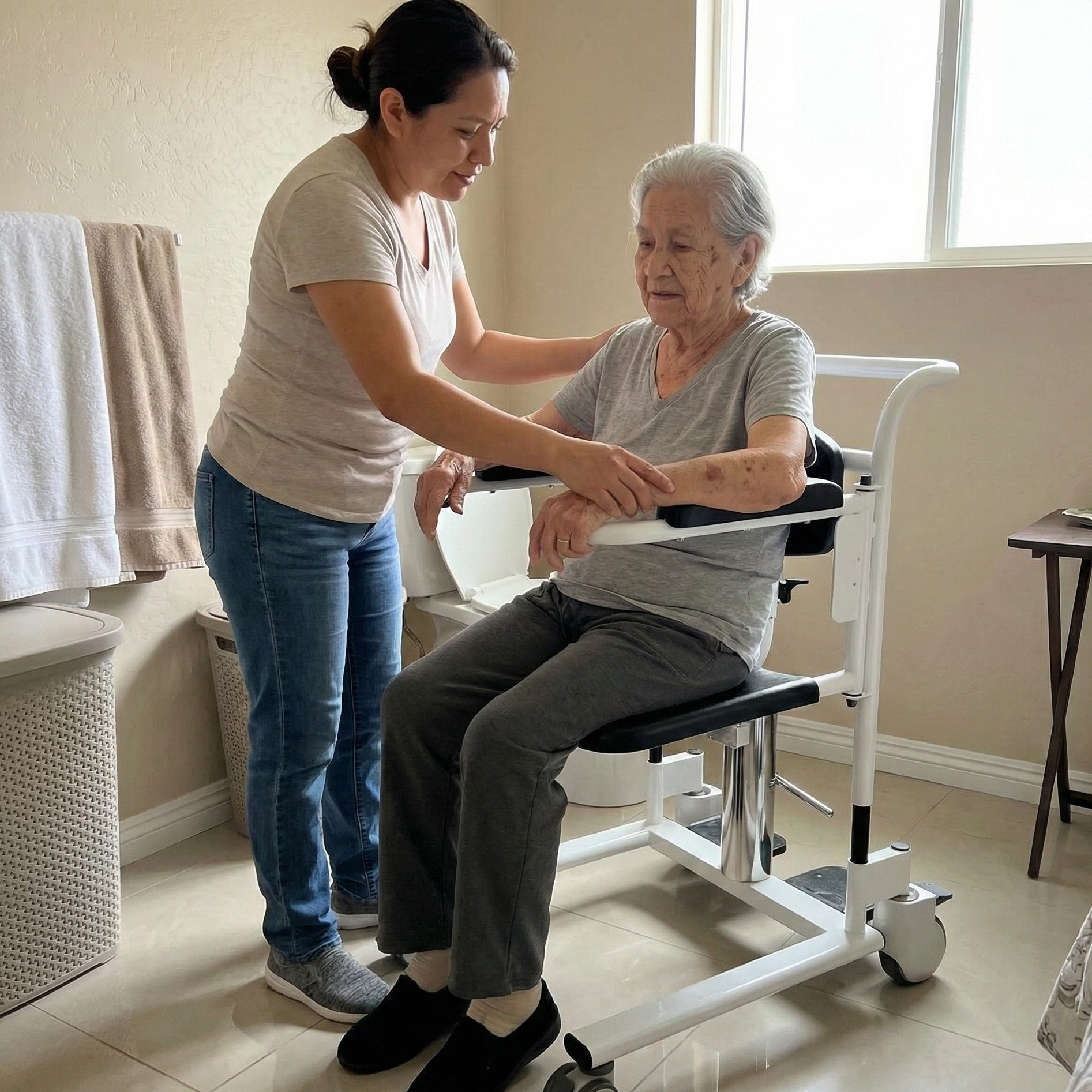 Cadeira Higiênica de Transferência c/ Coletor- Supermedy