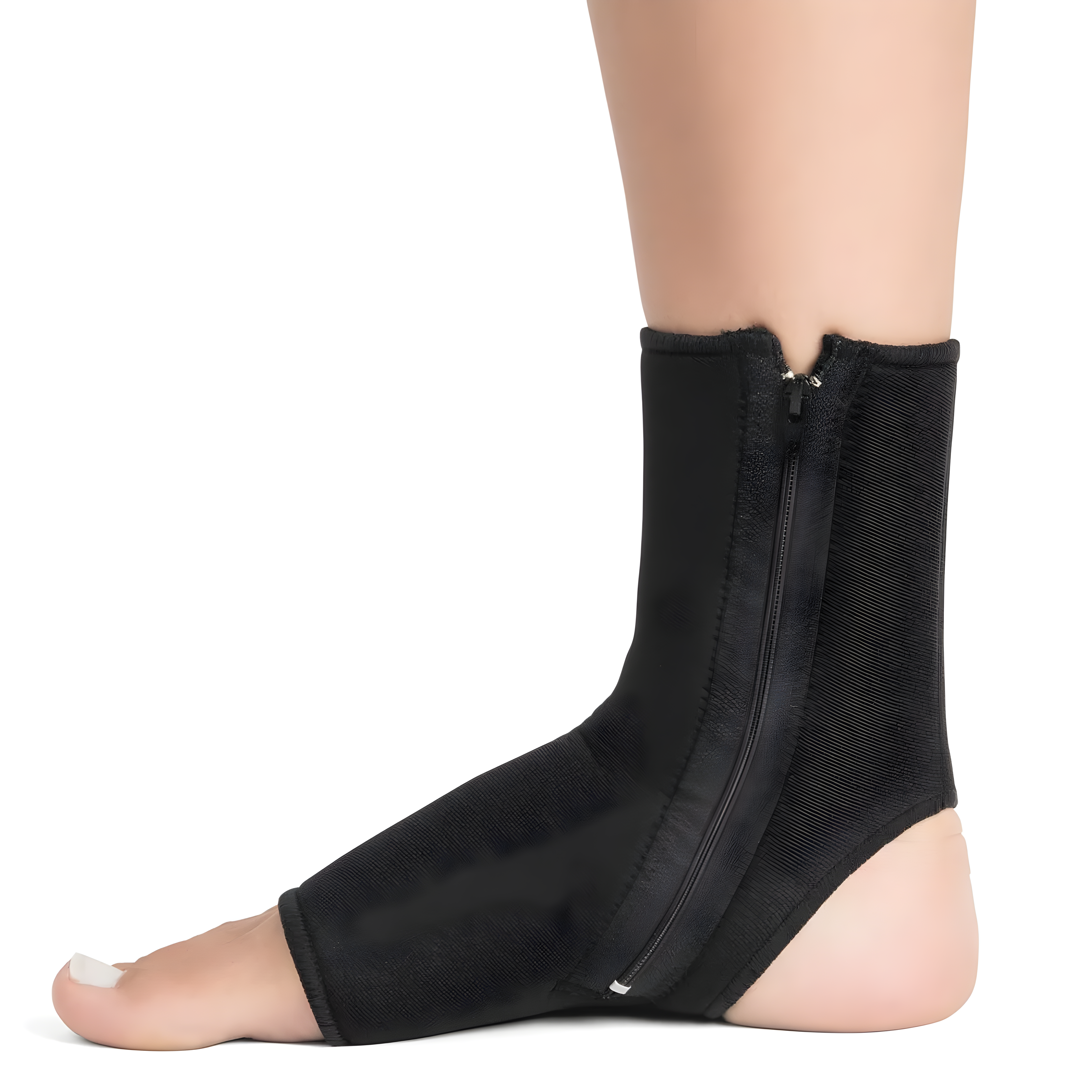Tornozeleira com Zíper Preta BC0048 - Mercur