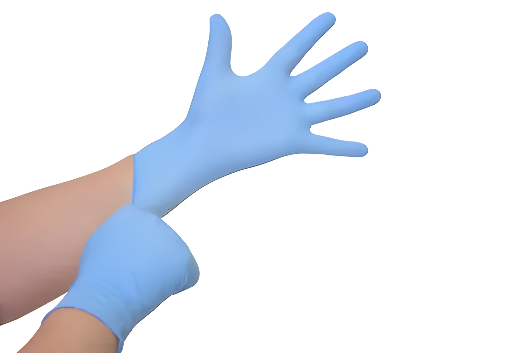 Luva Nitrílica Descartável com Pó Azul Profissional com 100 Unidades Medix