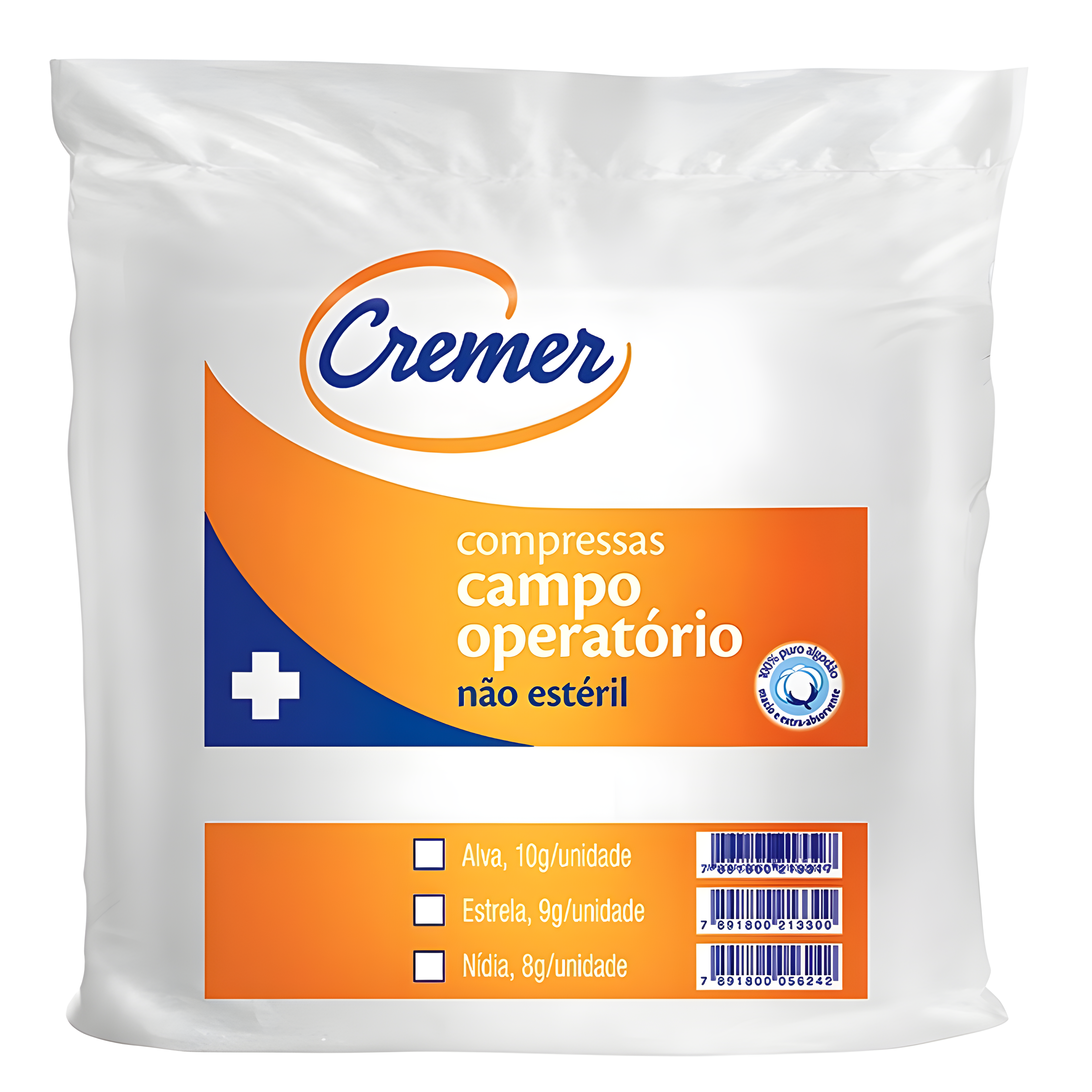Campo Operatório 45x50 cm - 05 Unidades - Sem Radiopaco - Alvo