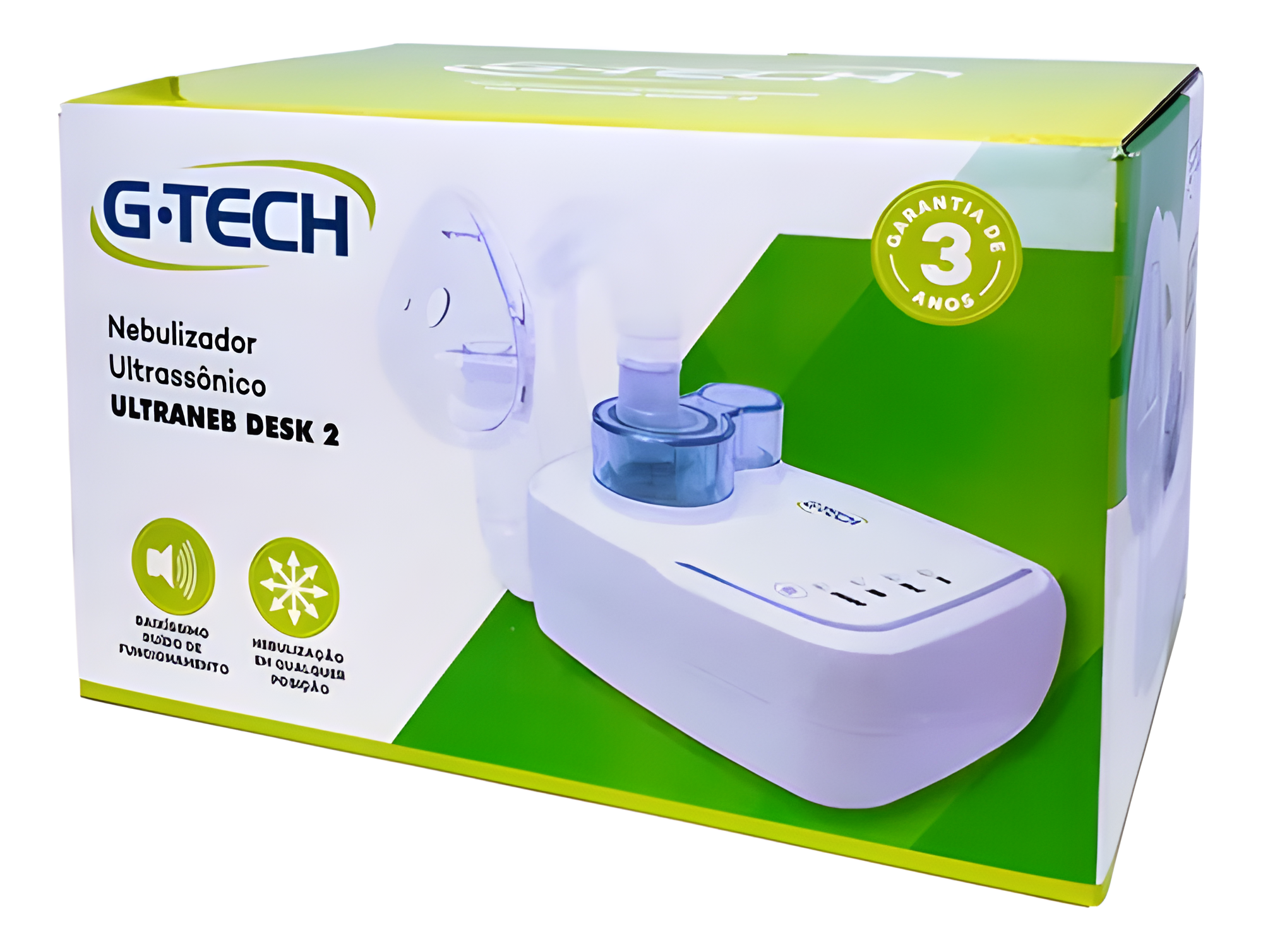 Inalador e Nebulizador Ultrassônico Ultraneb Desk 2 Bivolt G-Tech & E-book