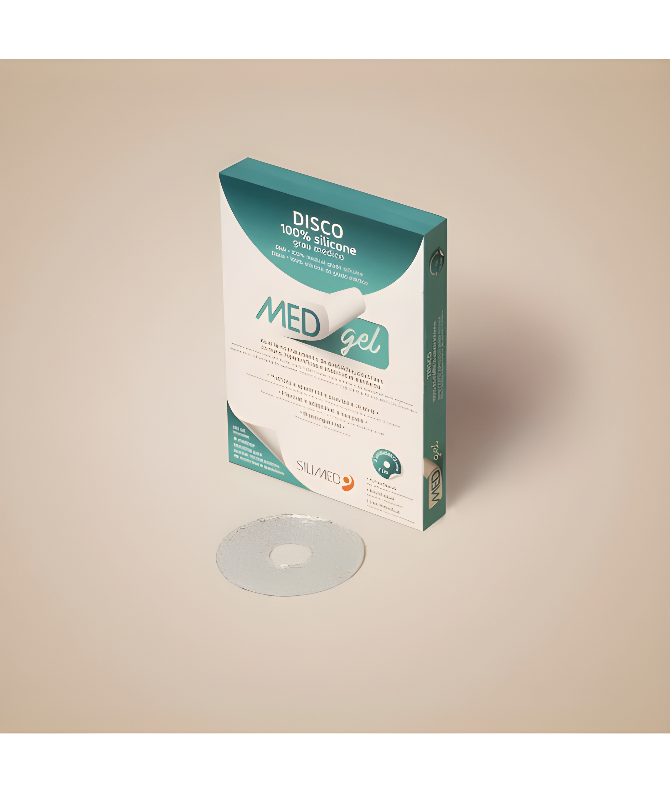 Medgel Disco 7cm Silicone Cicatrizante e Queloides 2 Und Silimed