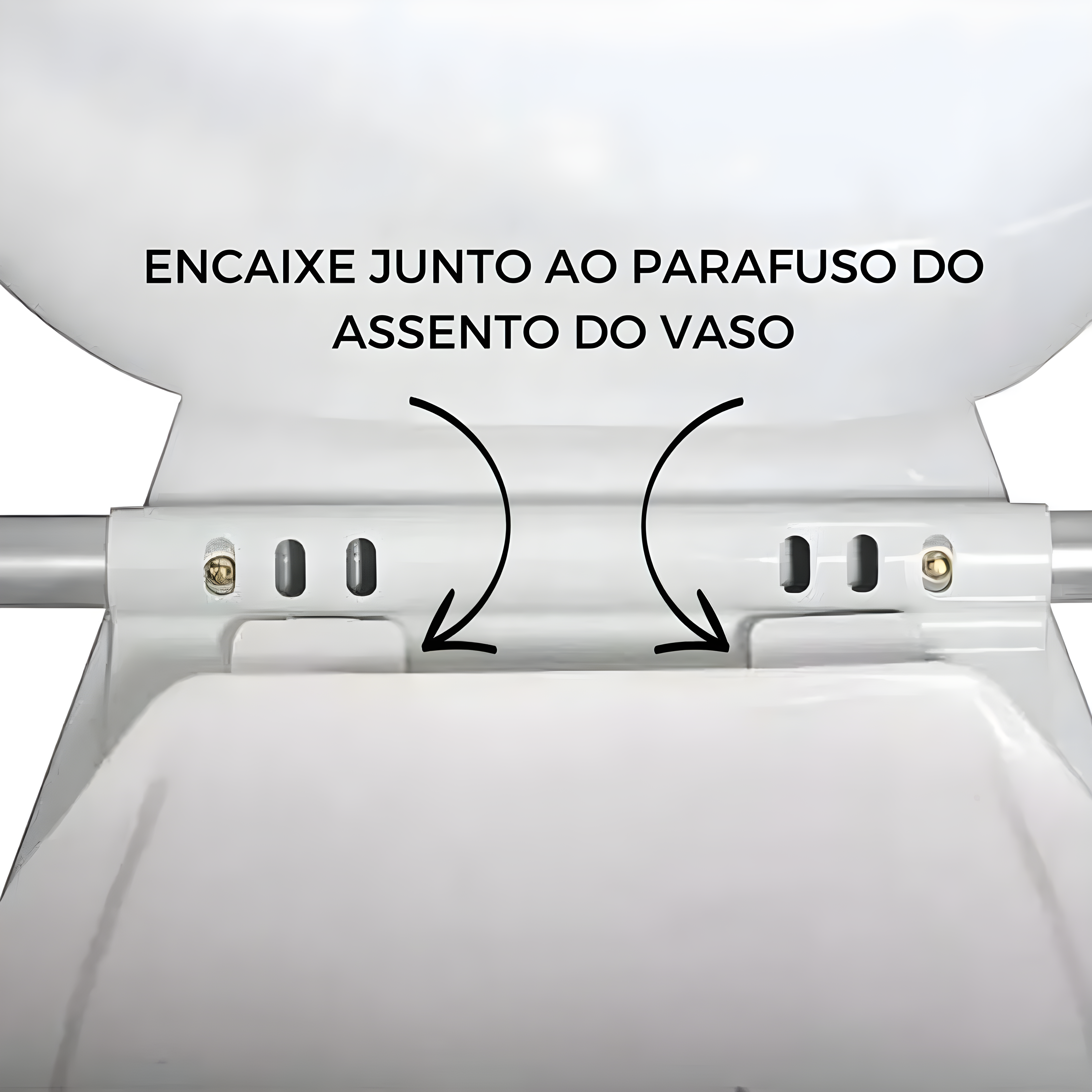 Alça Suporte Barra de Apoio p/ Vaso Sanitário - Supermedy