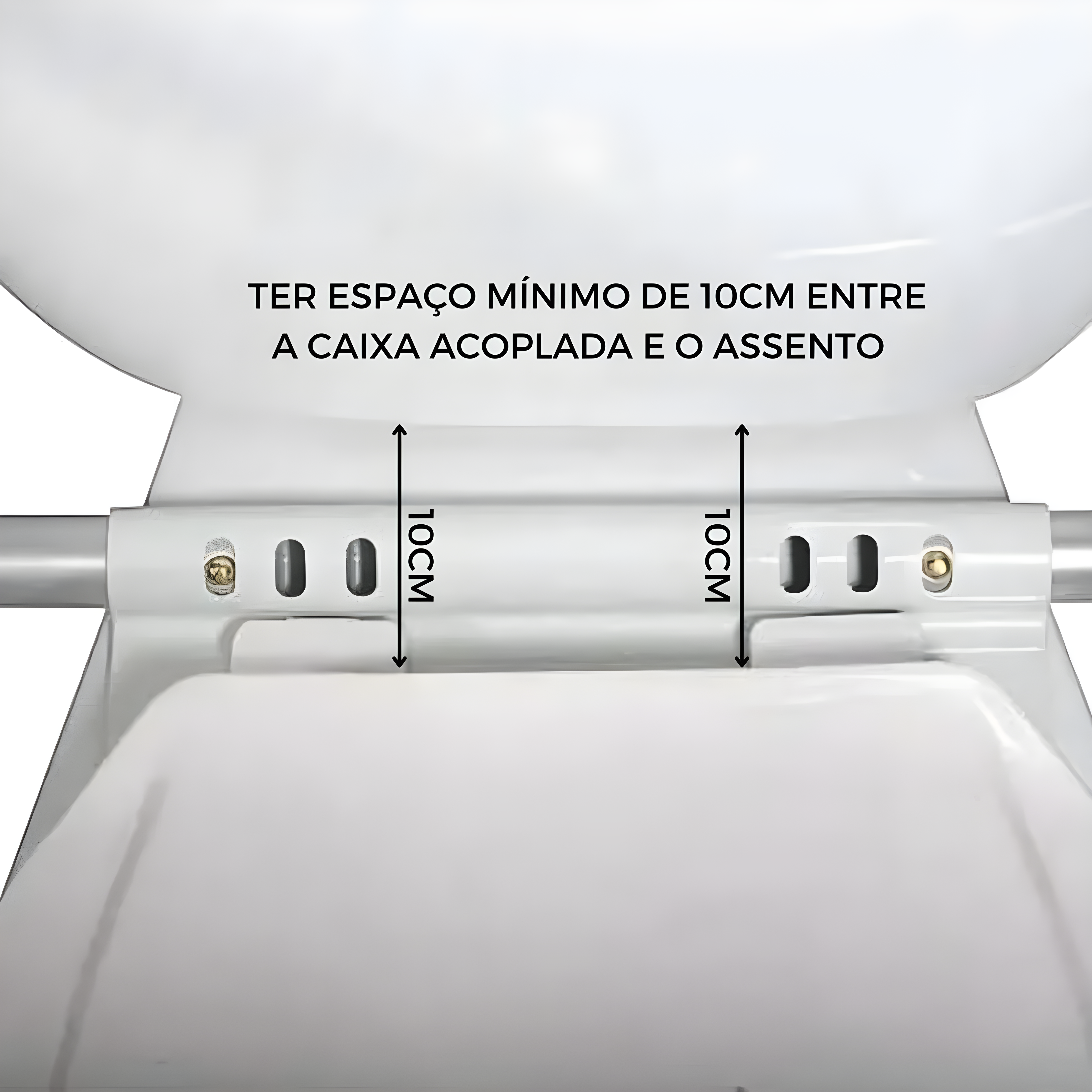 Alça Suporte Barra de Apoio p/ Vaso Sanitário - Supermedy