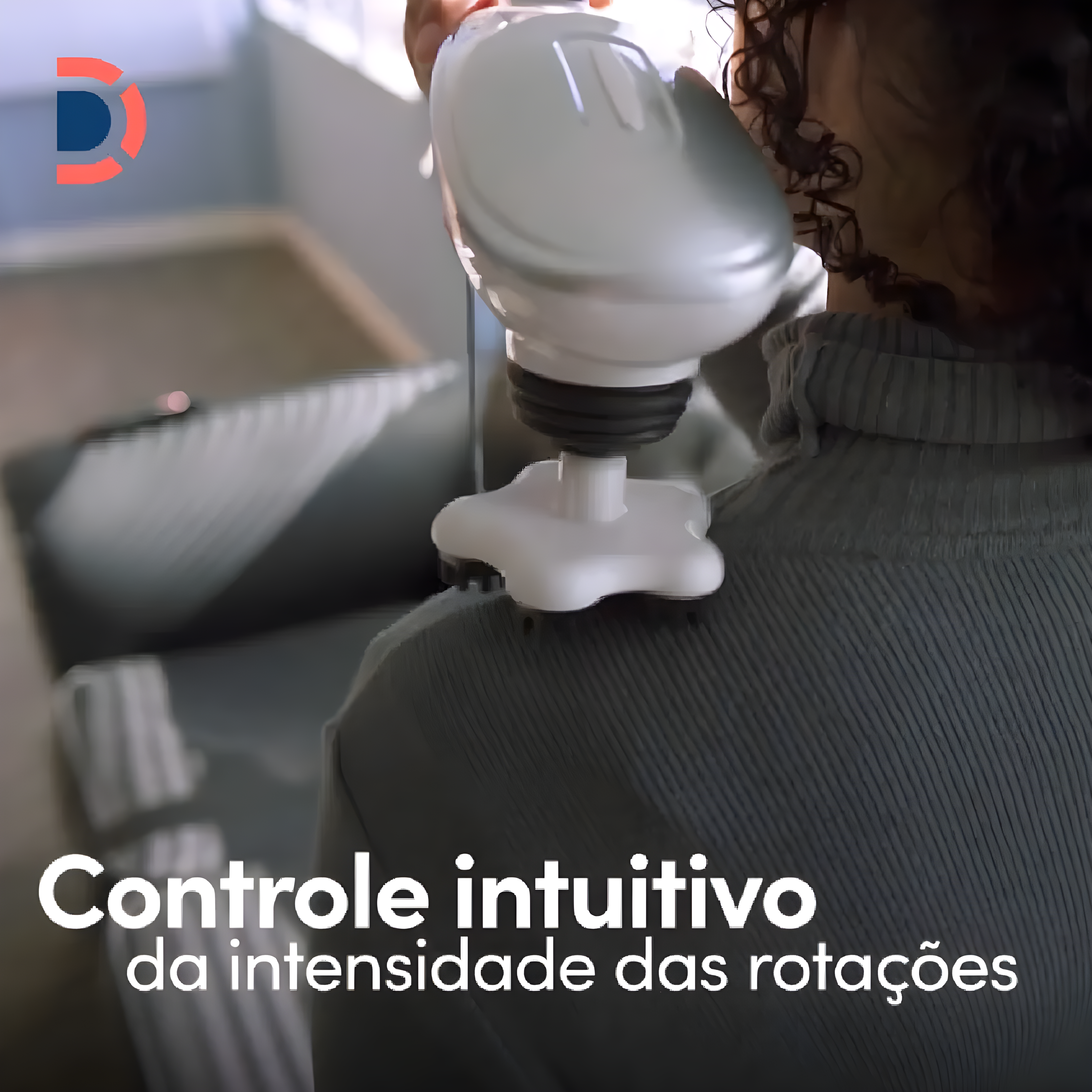 Massageador Corporal Hammer com 5 Discos Massageadores Dellamed + E-book
