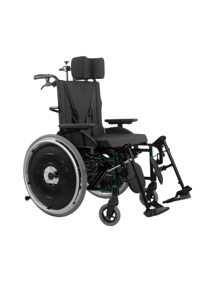 Cadeira de Rodas MA3R Alumínio 46cm Verde Reclinável Ortomobil